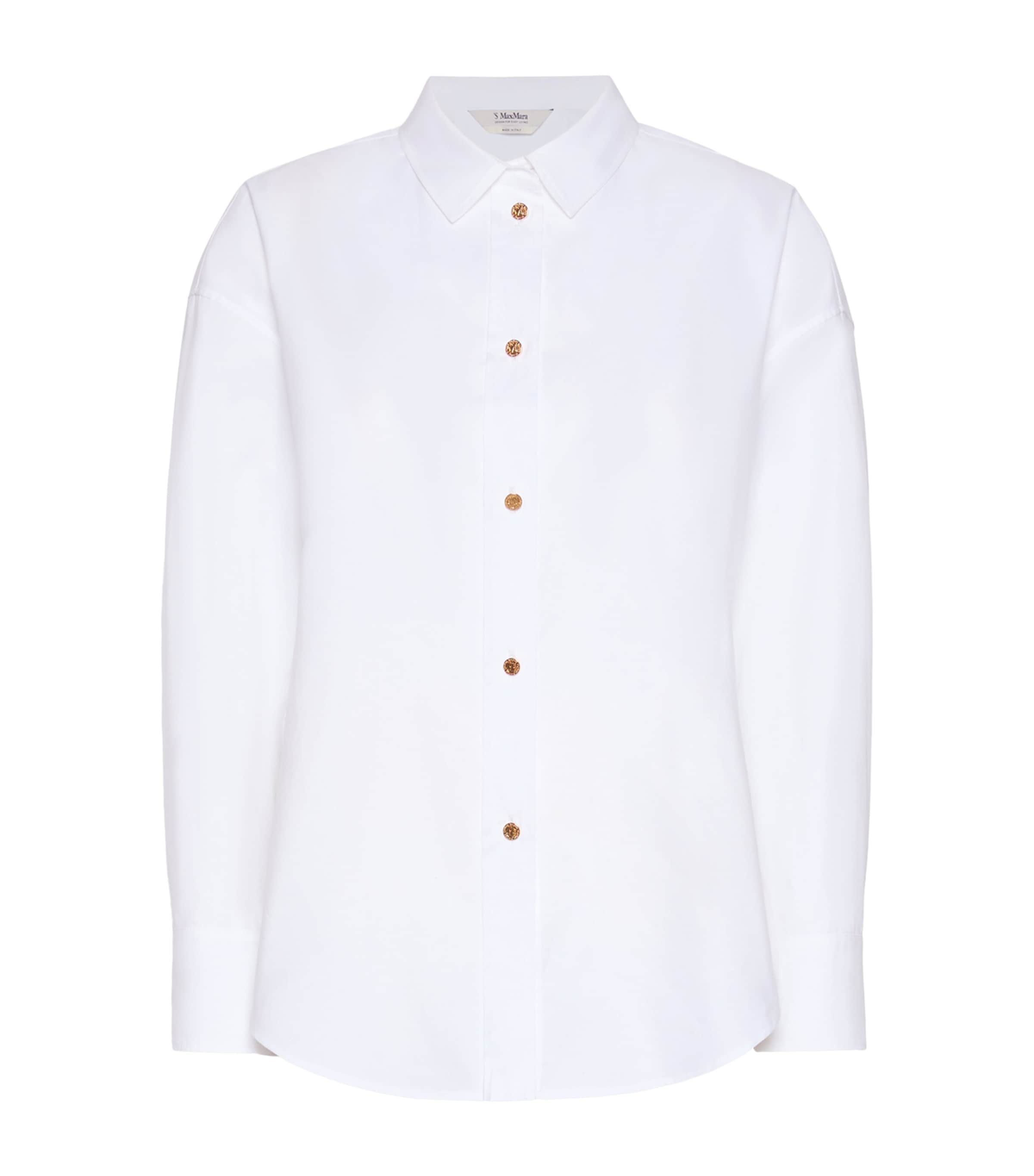 Max Mara Womens Oxford Shirt White