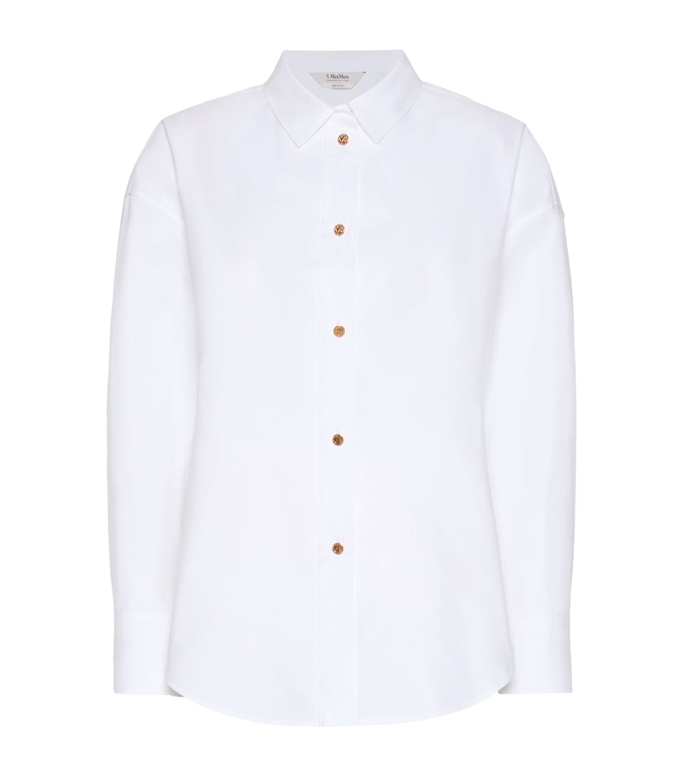 Max Mara Womens Oxford Shirt White