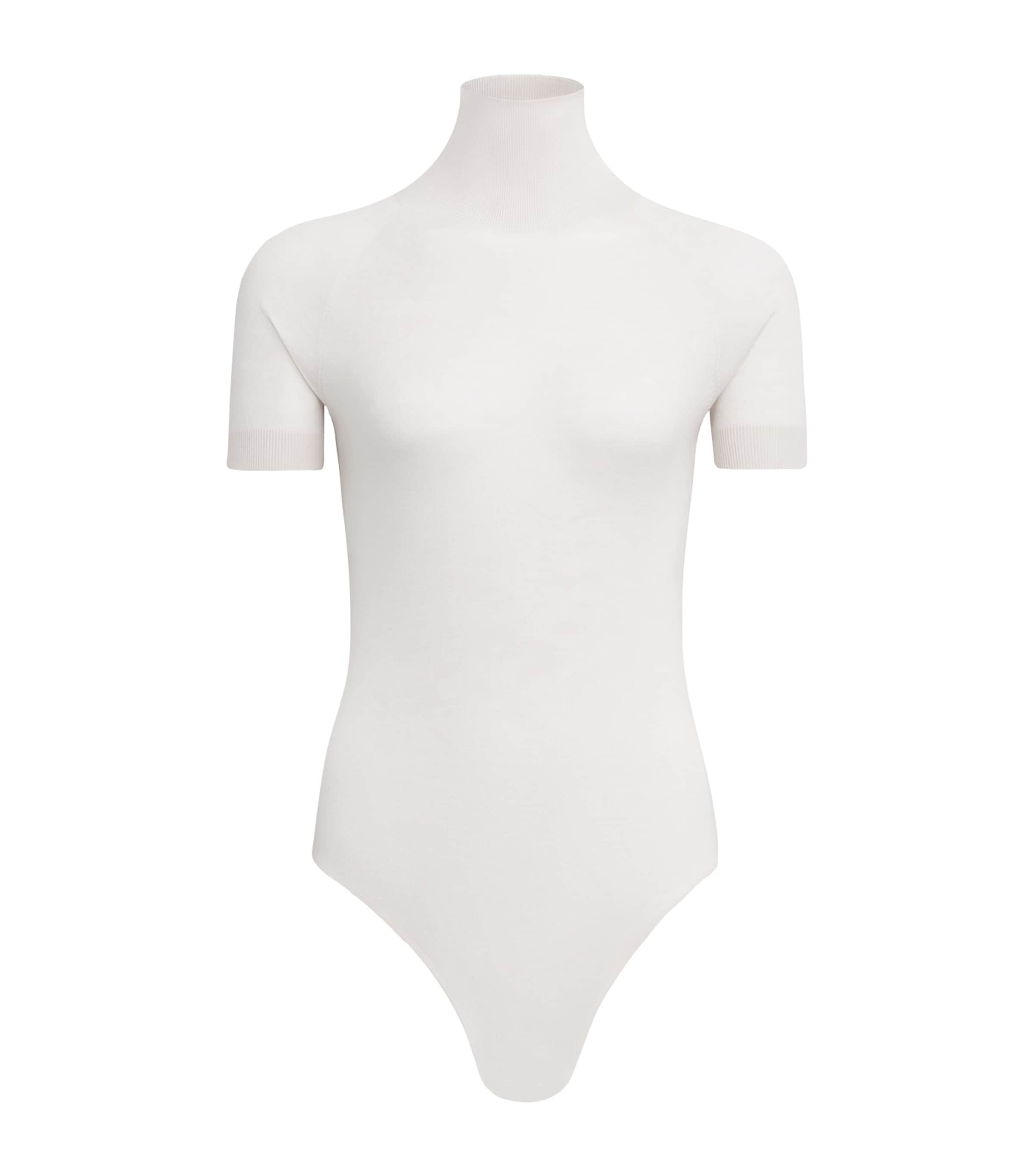 Wool Short-Sleeve Bodysuit