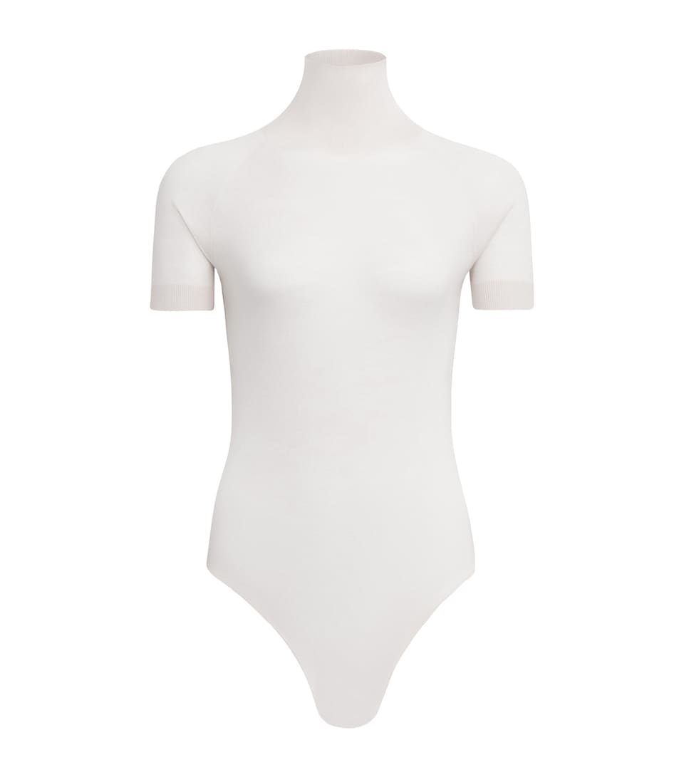 Wool Short-Sleeve Bodysuit