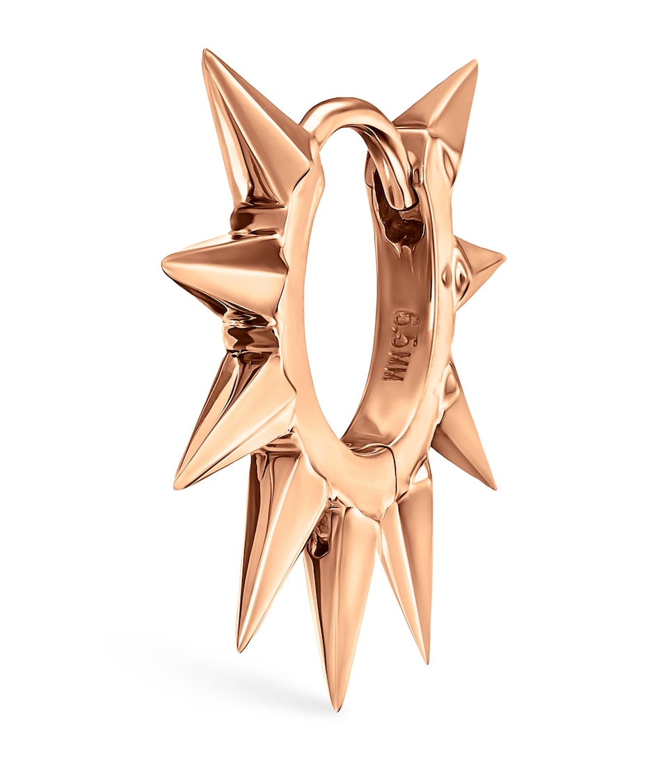 Maria Tash Rose Gold Metal Mohawk Hoop Earring (6.5mm) Rose Gold