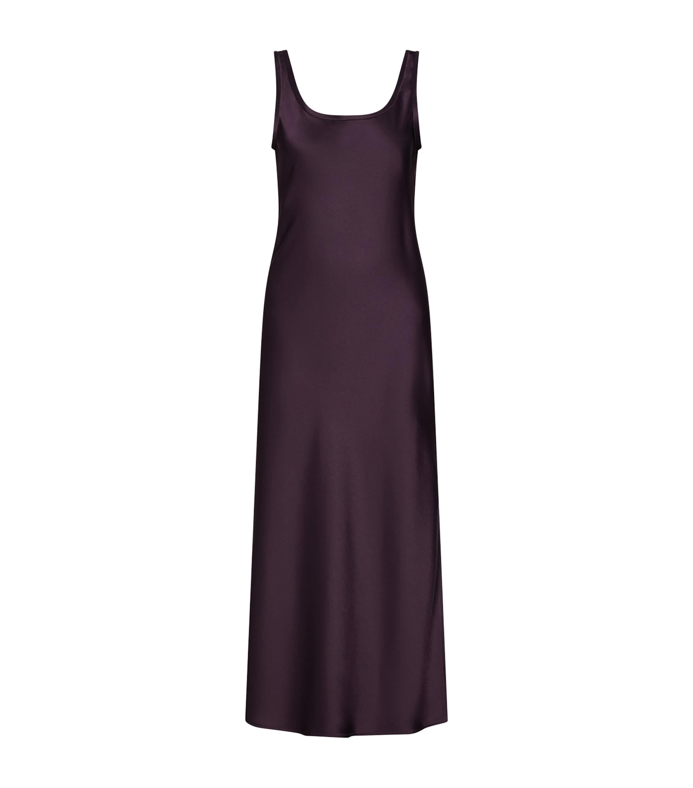 Marella Womens Satin Midi Dress Blackberry