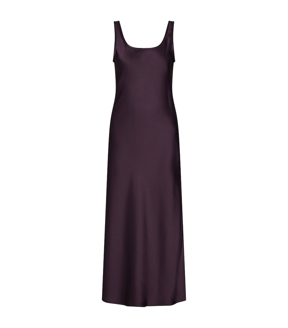 Marella Womens Satin Midi Dress Blackberry