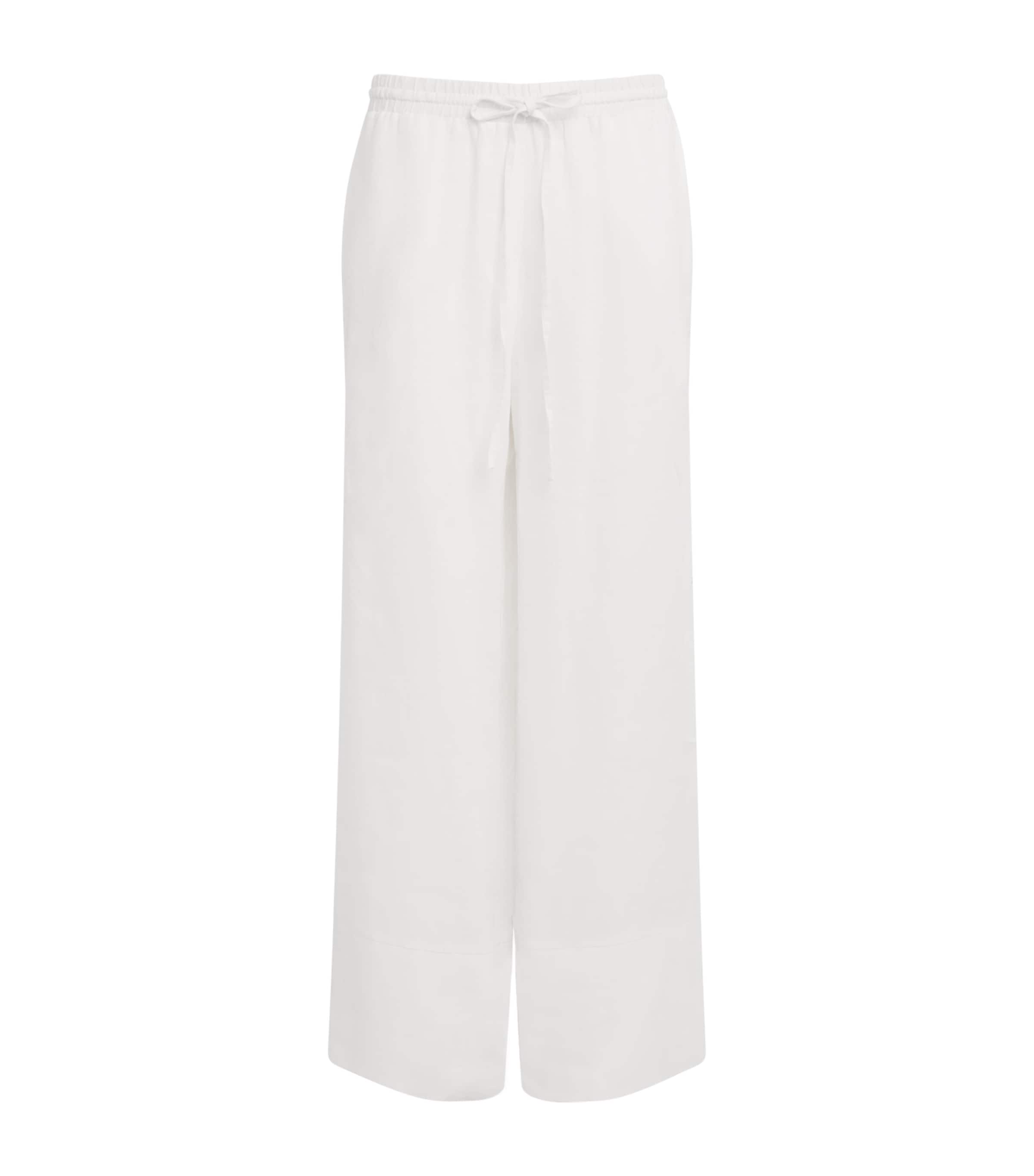 Cotton Wide-Leg Trousers