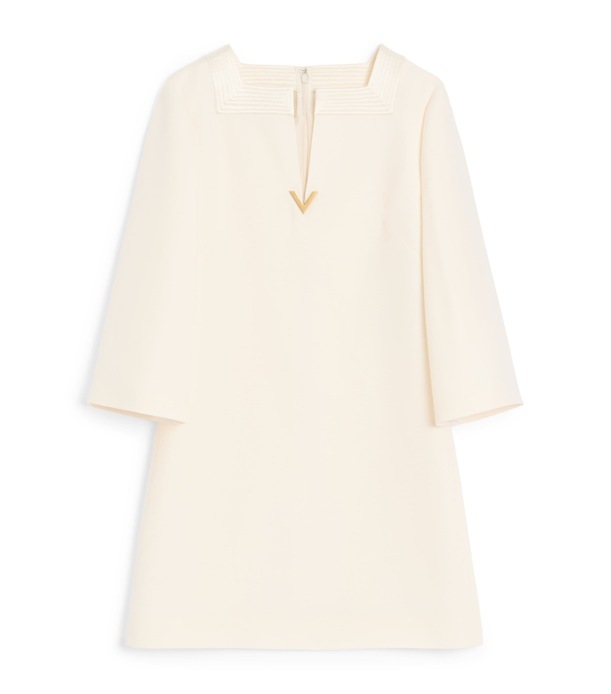 Virgin Wool-Silk Mini Dress