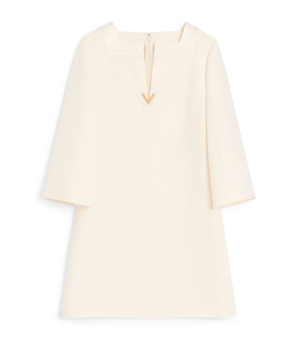 Virgin Wool-Silk Mini Dress