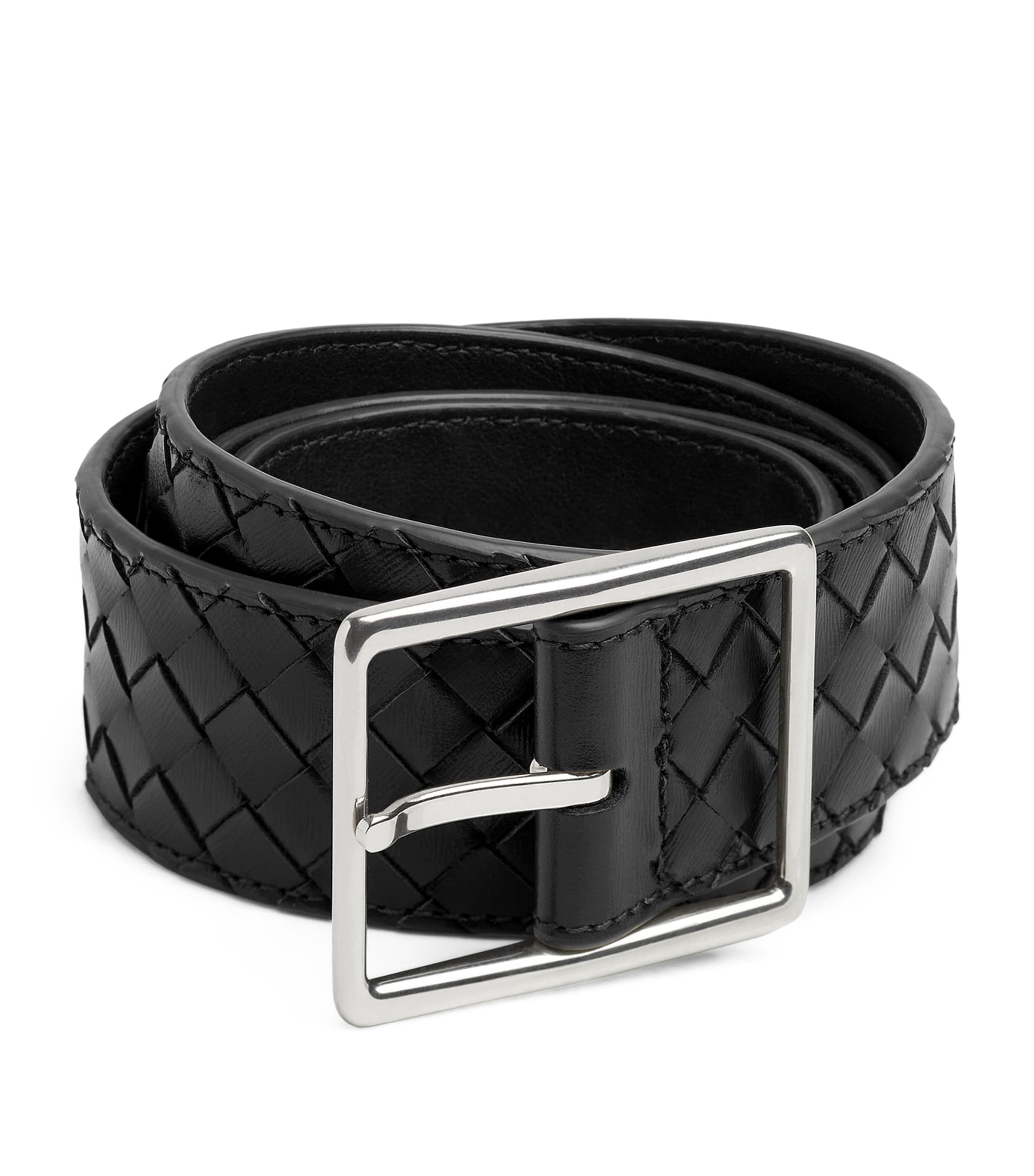 Calf Leather Intrecciato Piccolo Belt