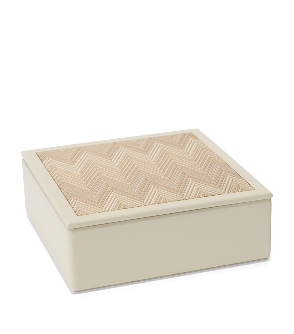 Missoni Home Wooden Brest Box Beige/white