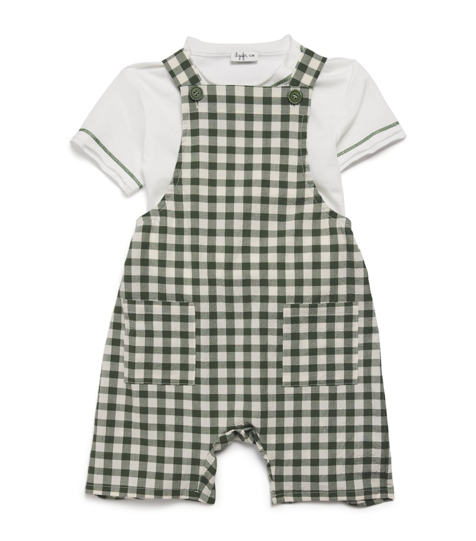 Check Dungarees and T-Shirt Set (3-36 Months)