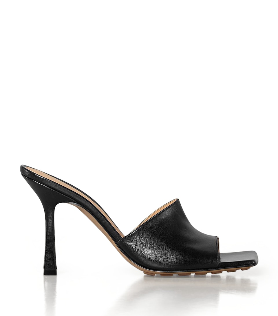 Leather Stretch Mules 90