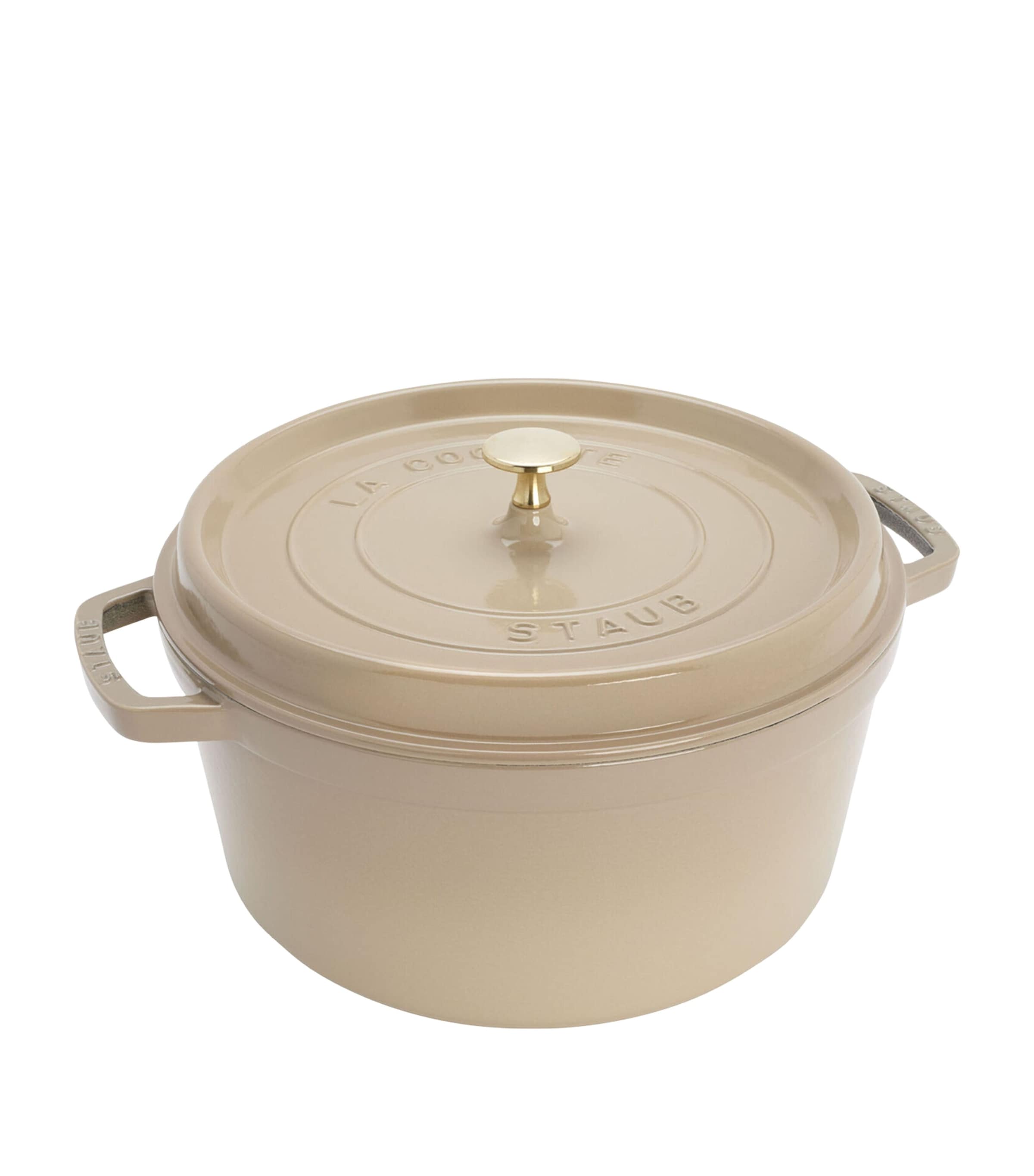 Staub Round Cocotte (28cm) Cream