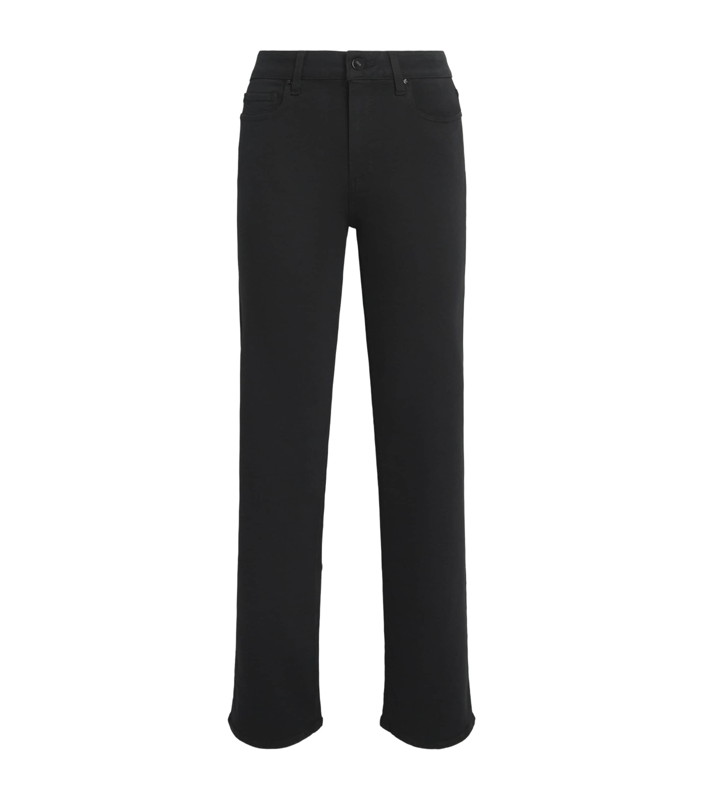 PAIGE Womens Mason Straight Jeans Black Shadow