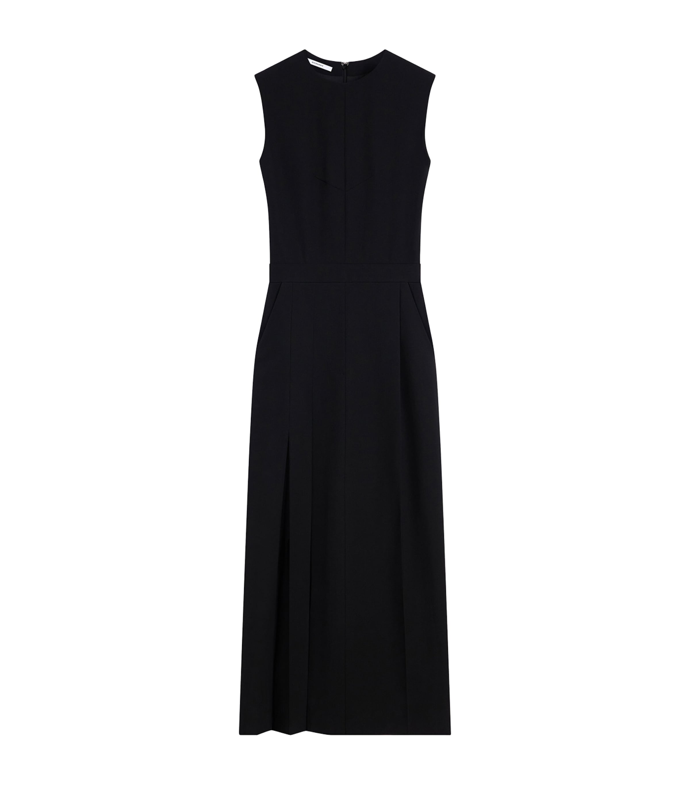 Givenchy Womens Wool Sliced Midi Dress