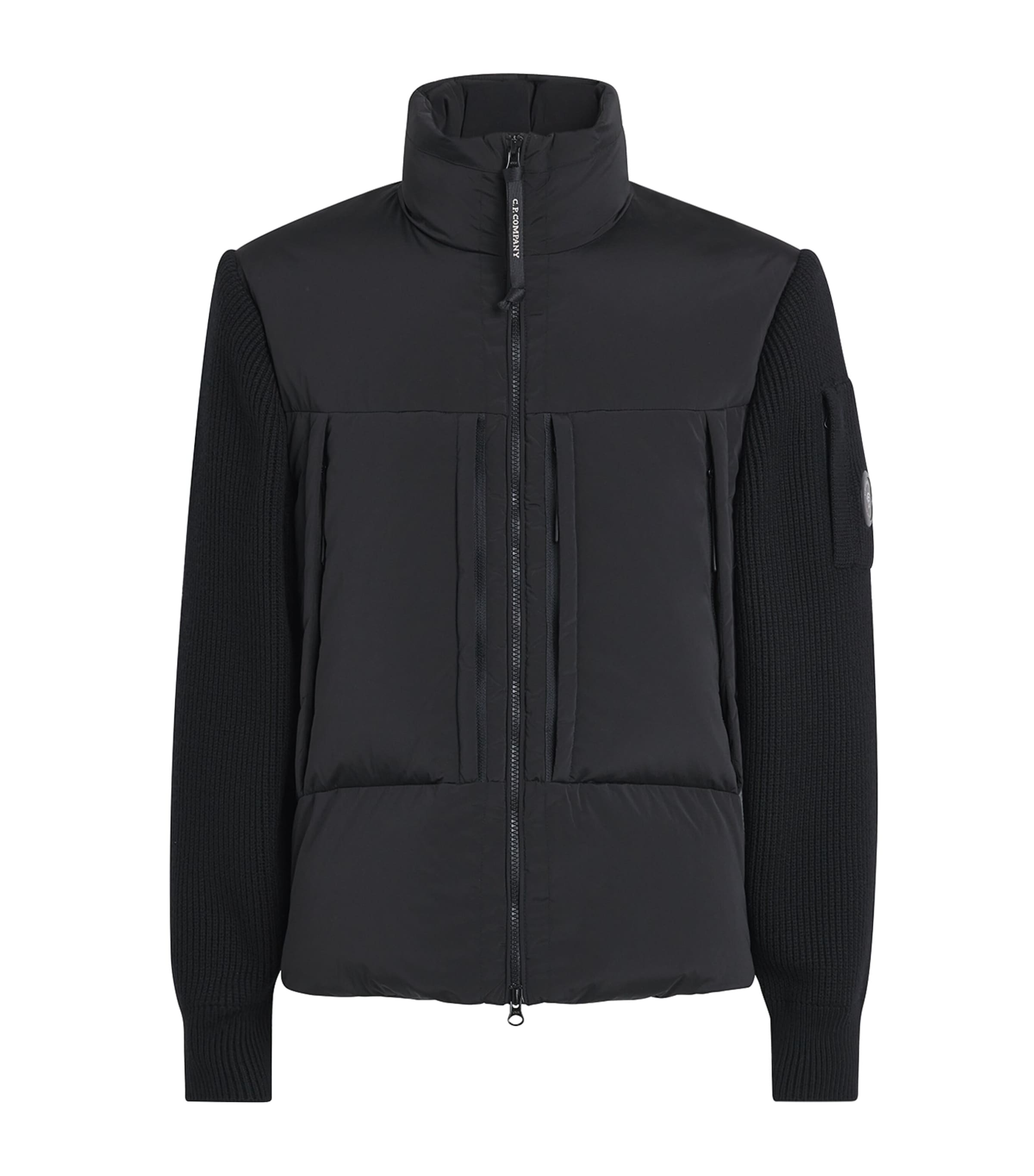 C.P. Company Mens Merino Wool Reversible Jacket Black