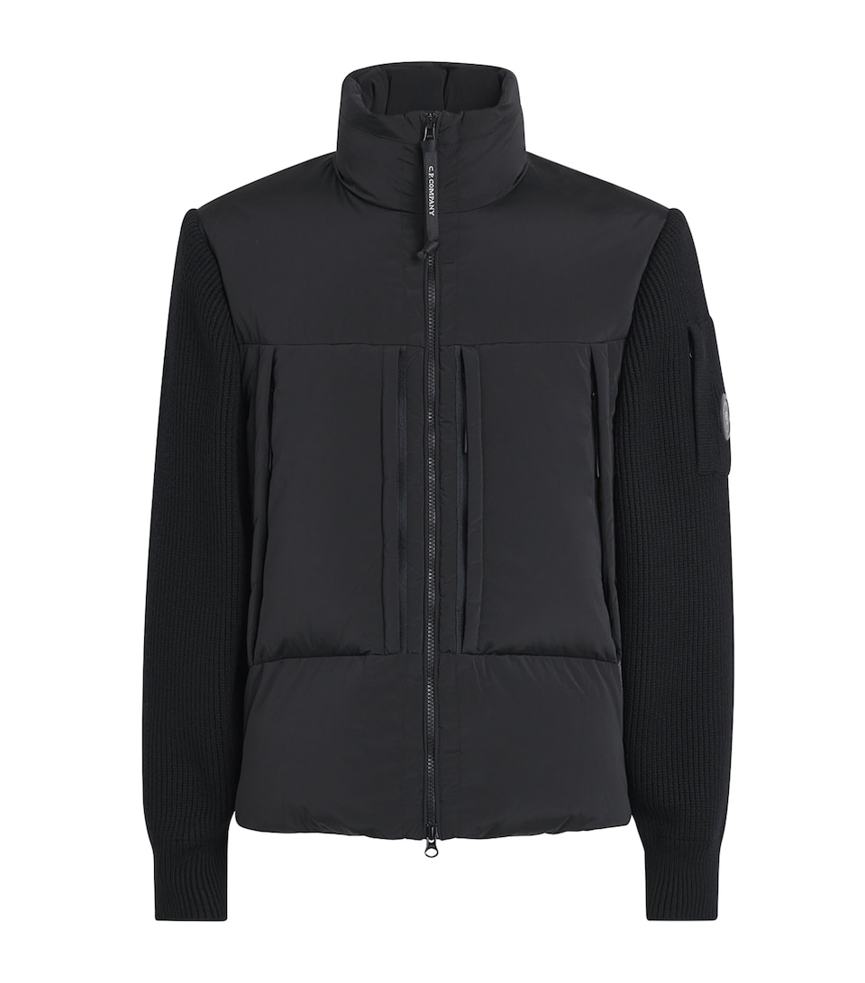 C.P. Company Mens Merino Wool Reversible Jacket Black