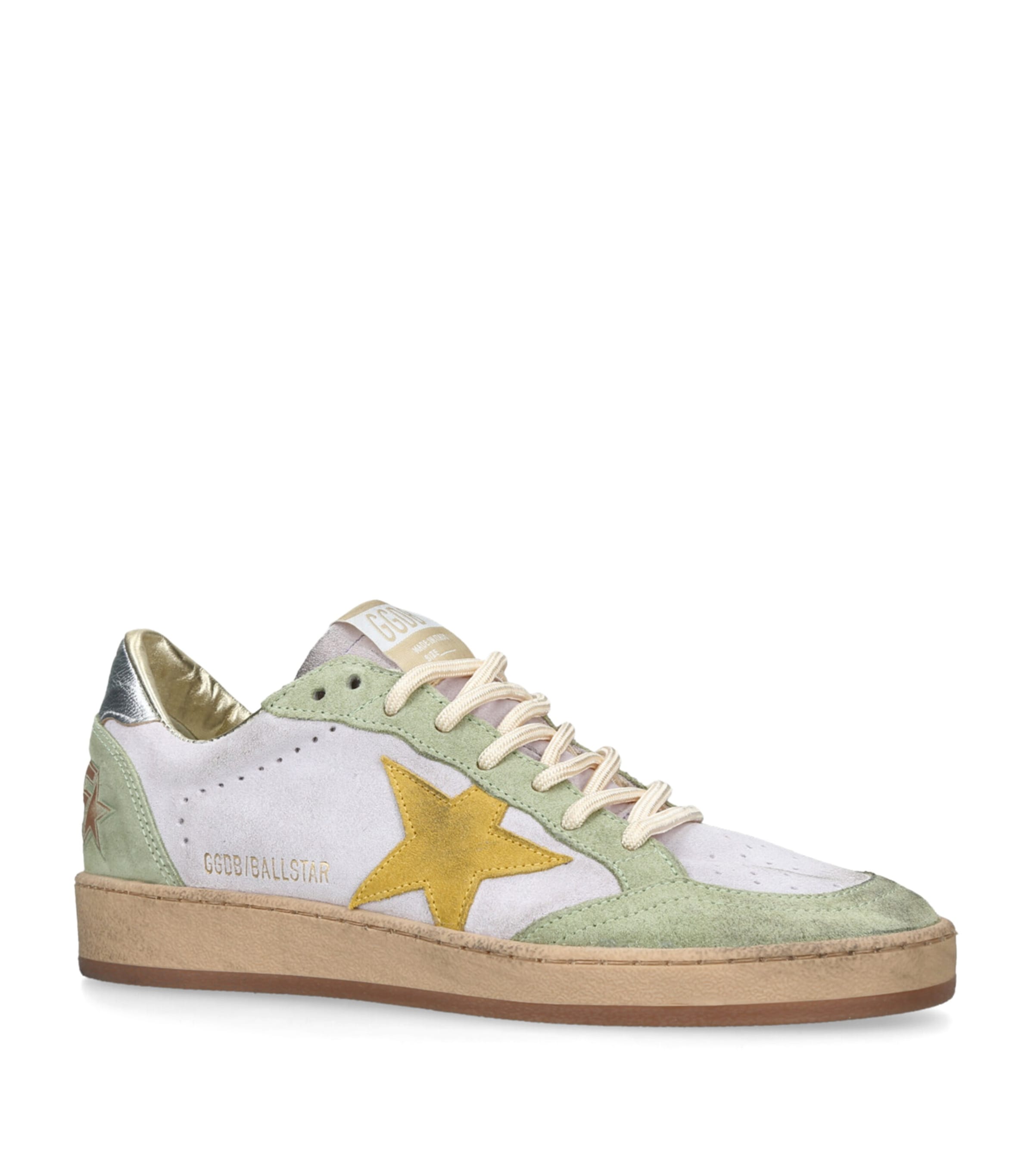Golden Goose Suede  Ball Star Sneakers Lilac