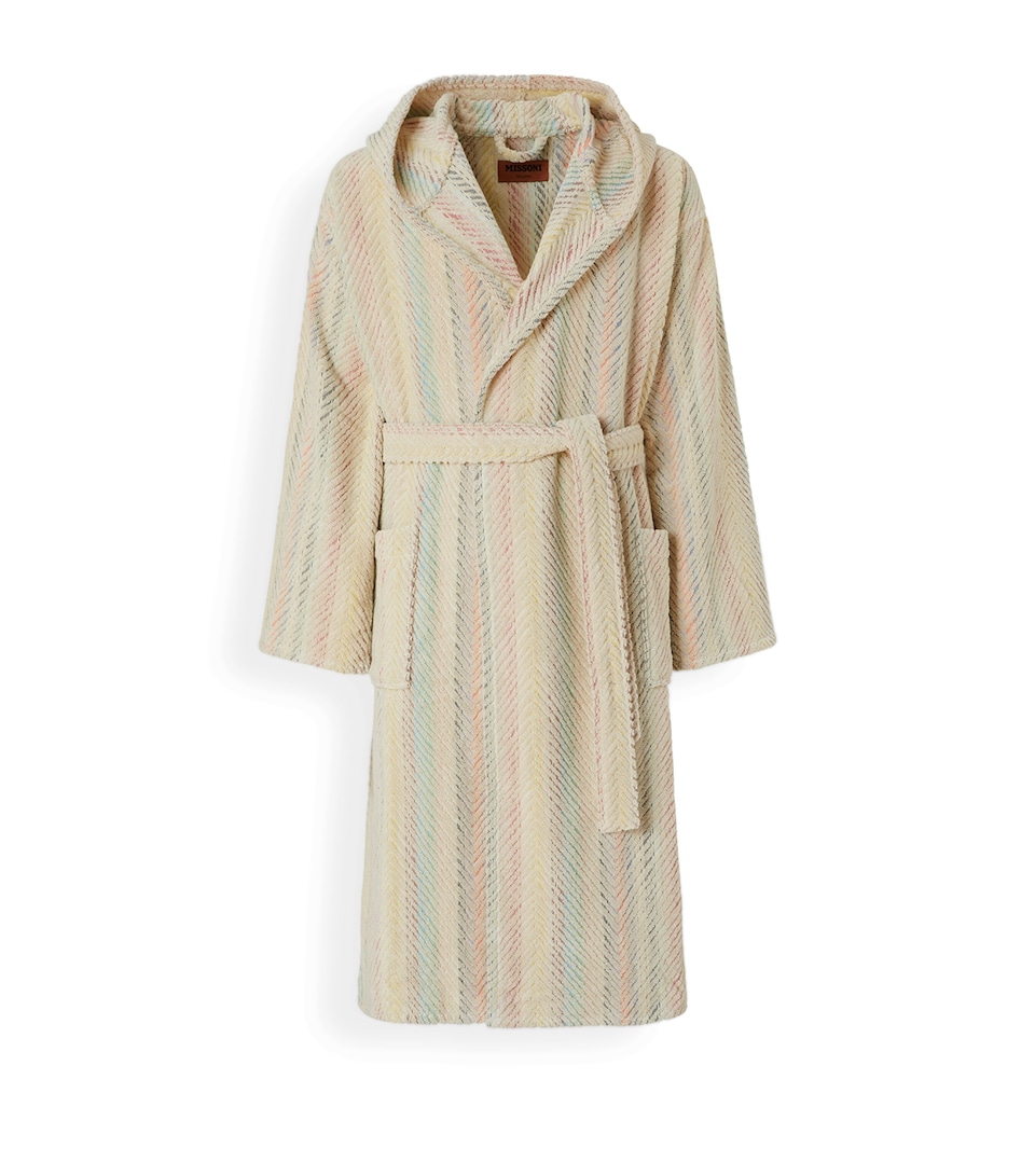 Towelling Herringbone Harmony Robe (Large)