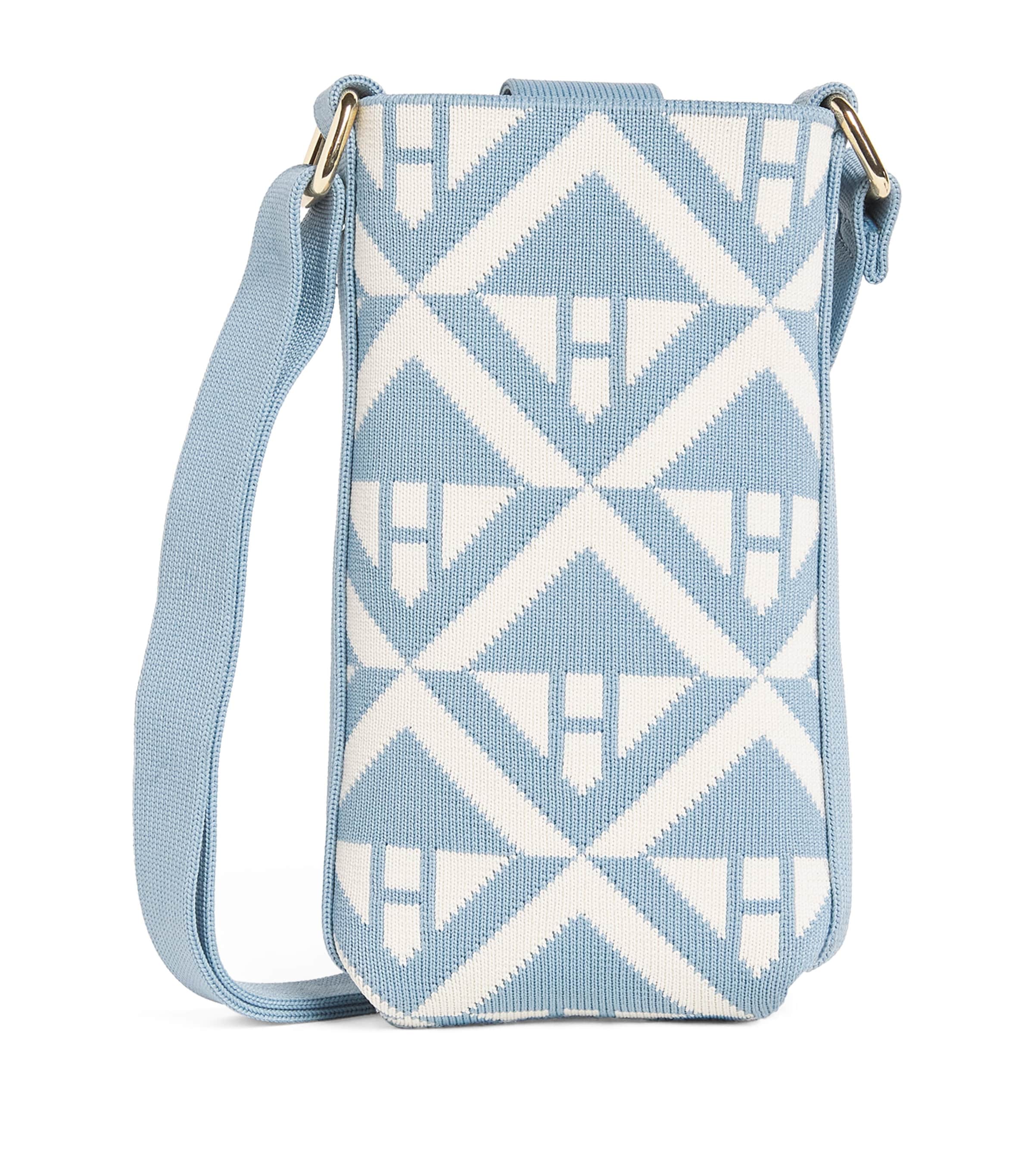 Harrods Geo Jacquard Phone Pouch Multi Print