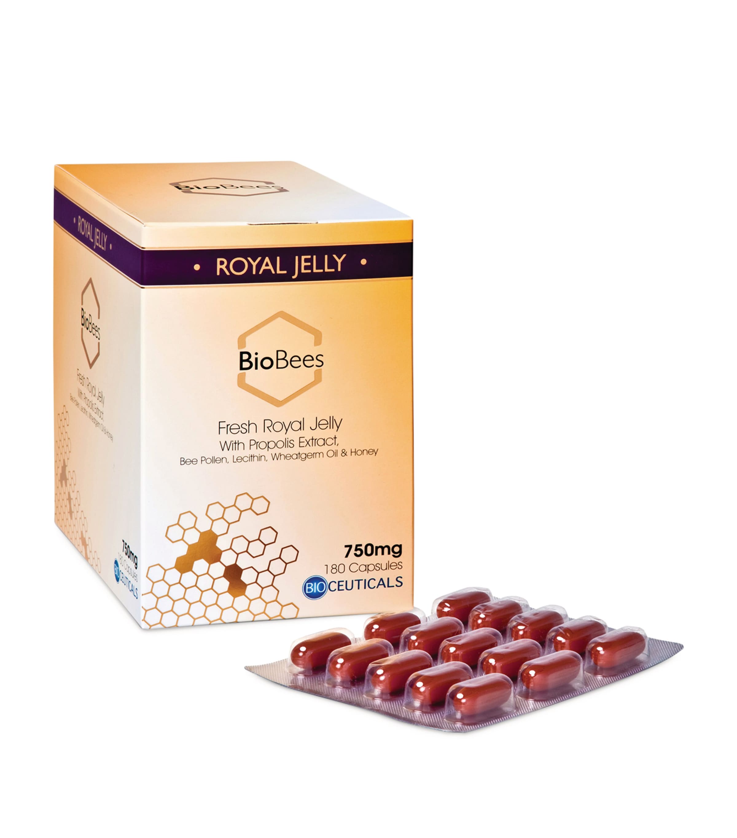 Fresh Royal Jelly with Propolis Extract (750mg)