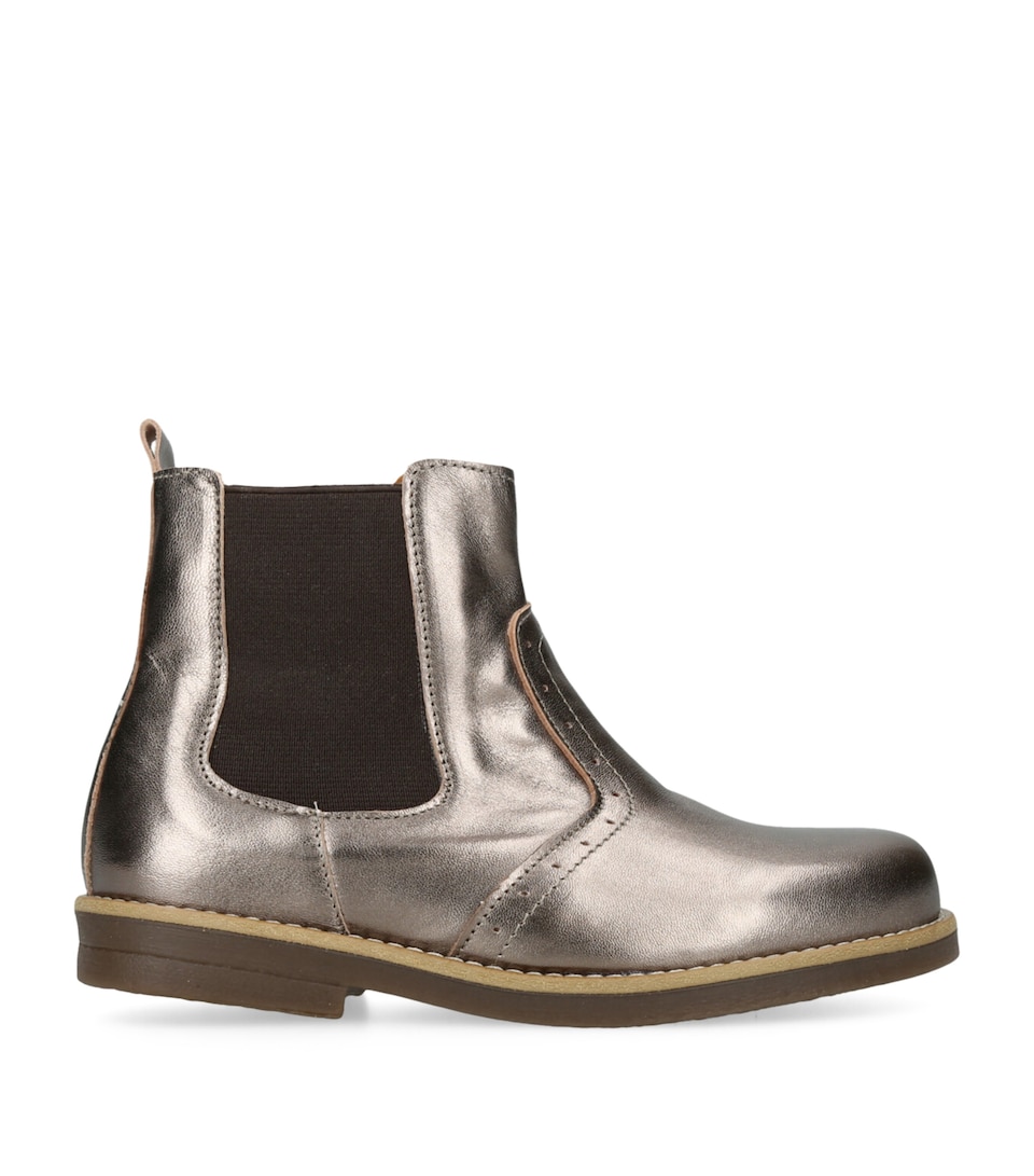 Leather Elo Metallic Boots