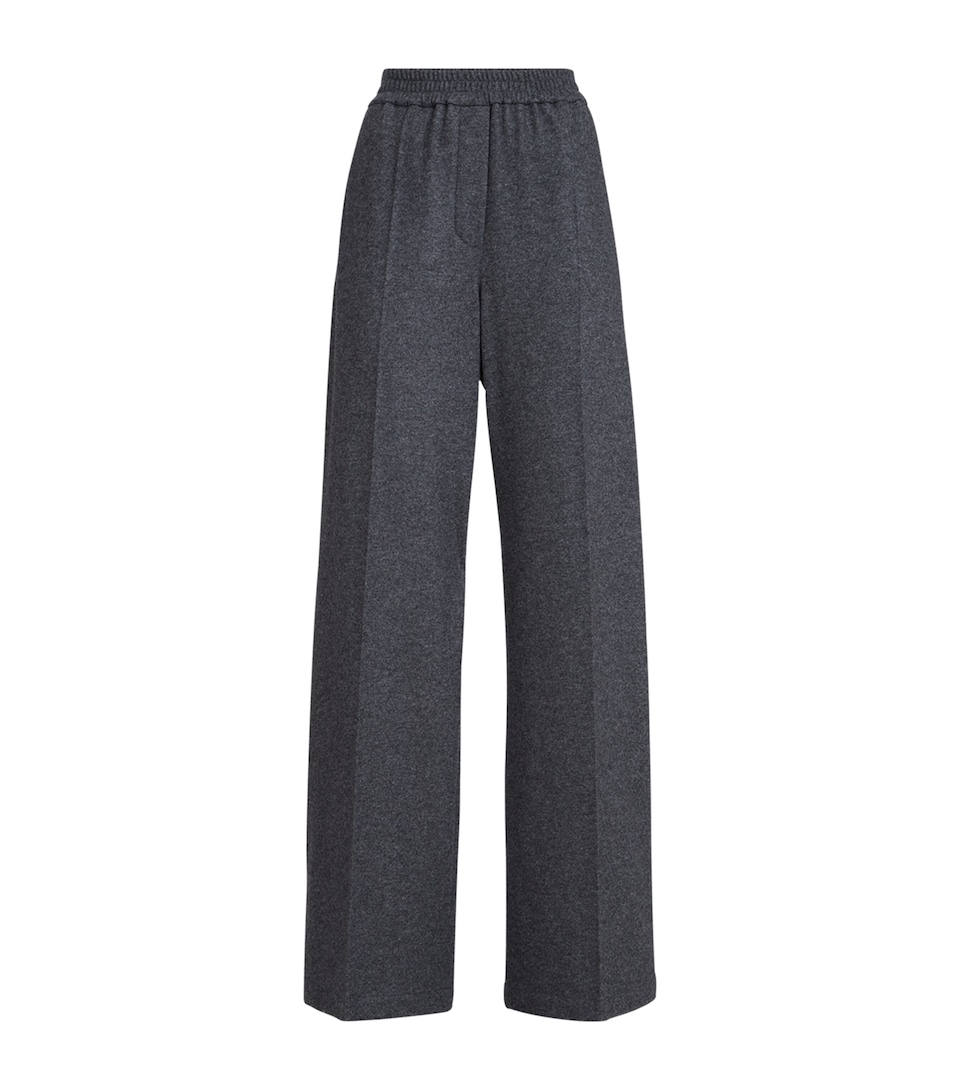 Cashmere Wide-Leg Trousers