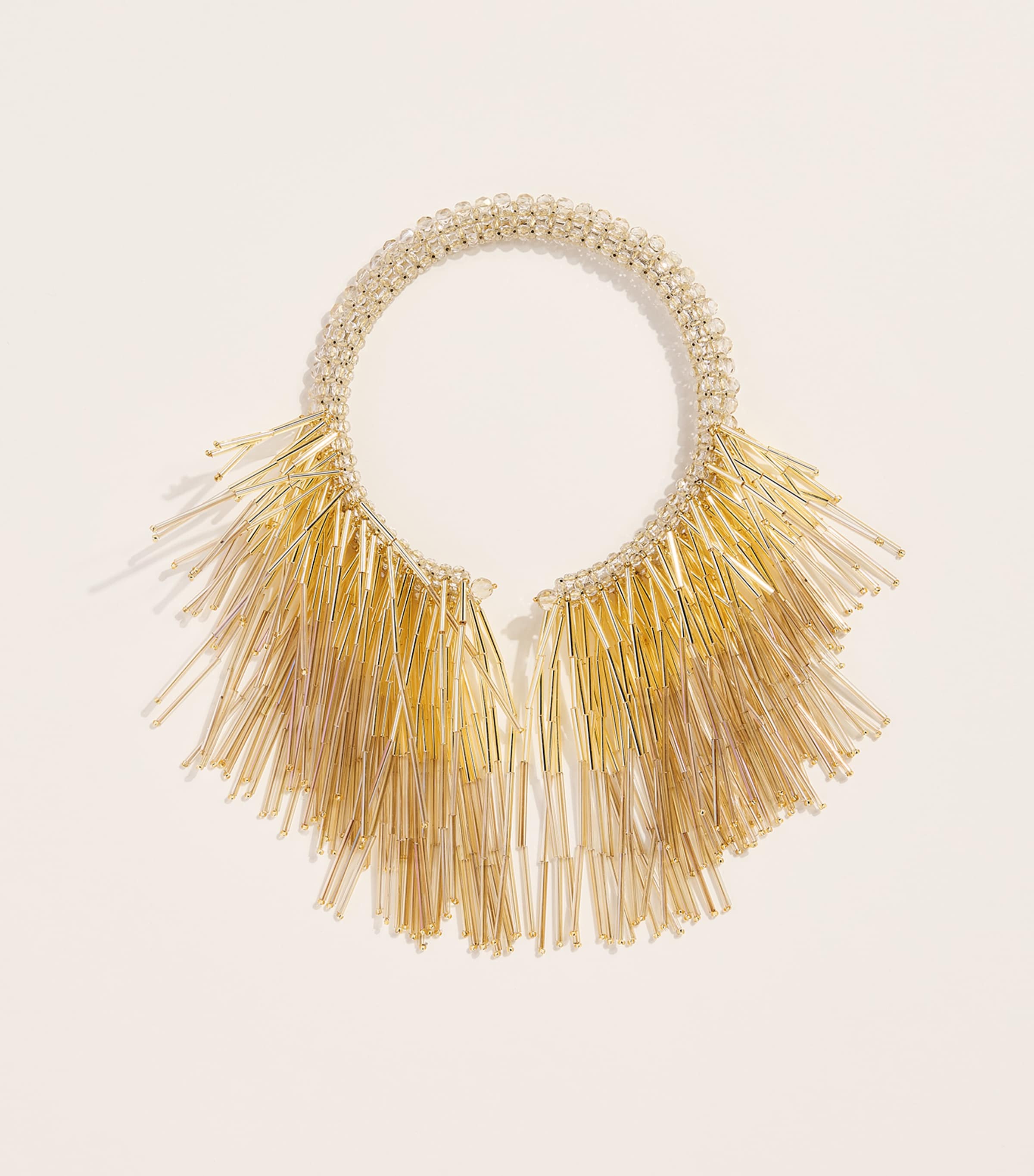 Coppola e Toppo Gold-Plated Fringe Sharon Necklace White/gold
