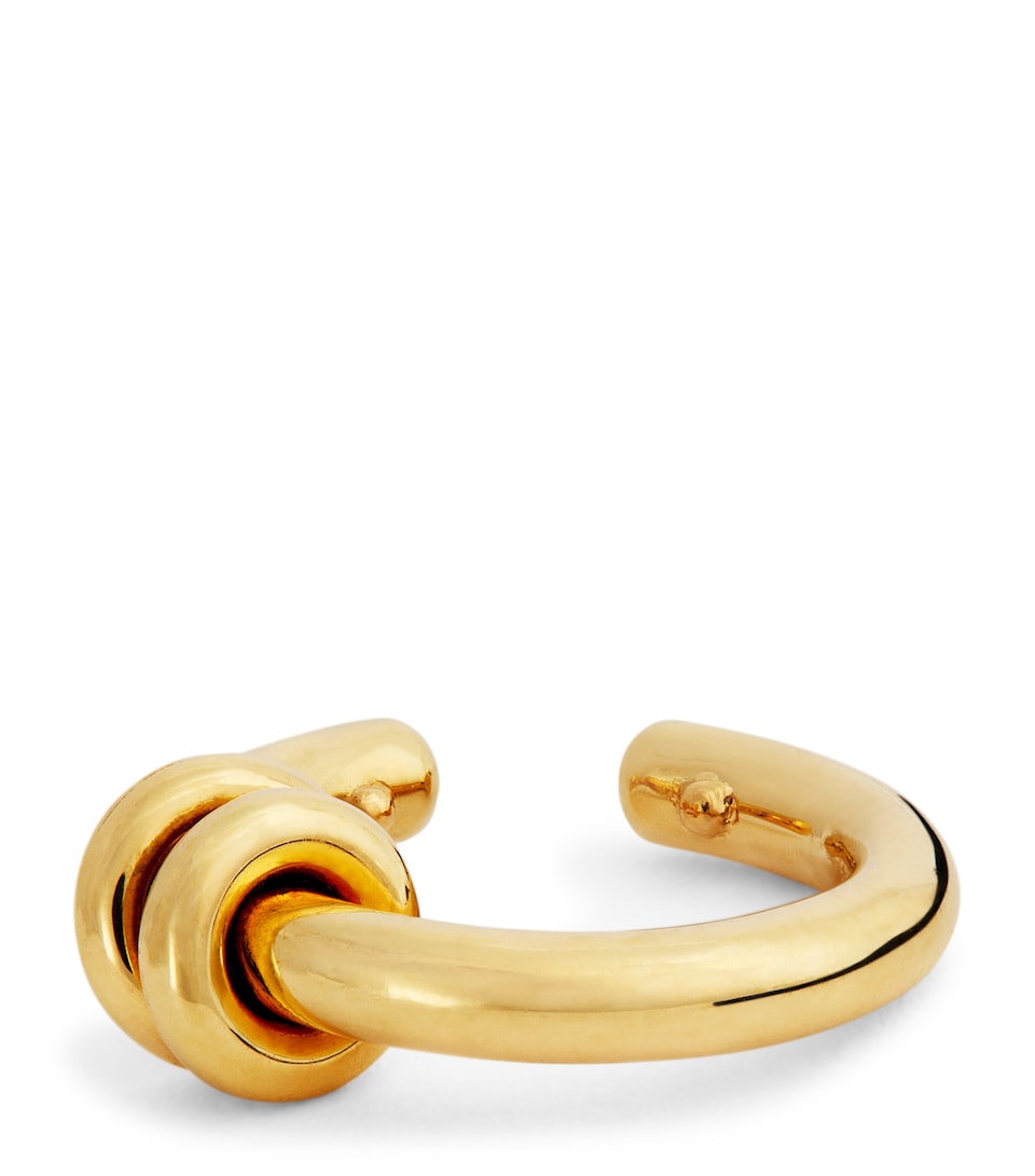 Petite Yellow Gold Waning Single Ear Cuff