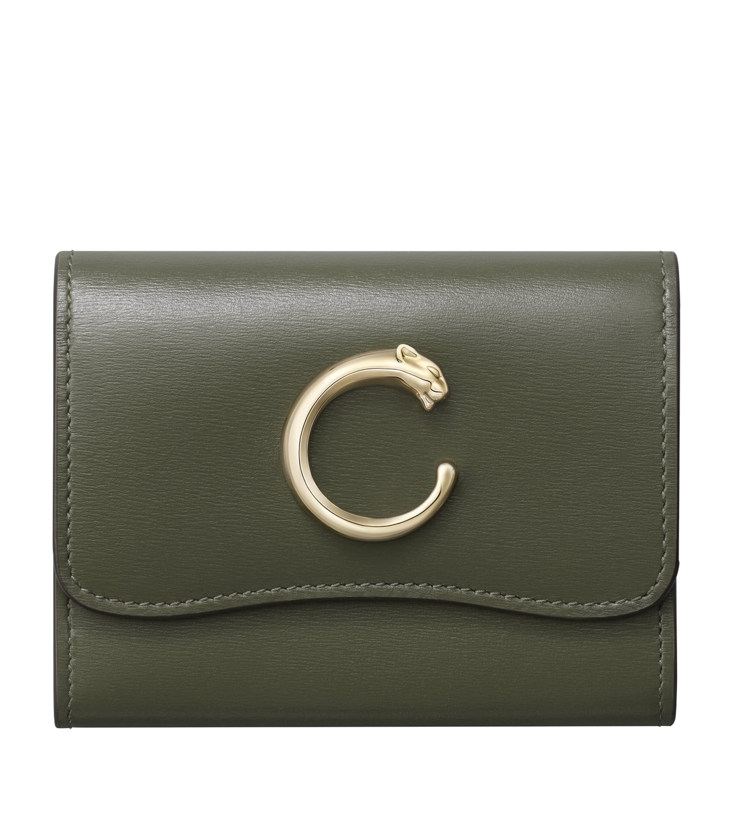 Chloé Black Small Calfskin Alphabet Wallet | Harrods UK