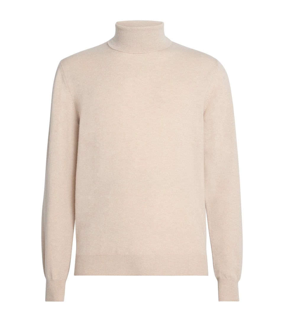 Cashmere Funnel-Neck Sweater