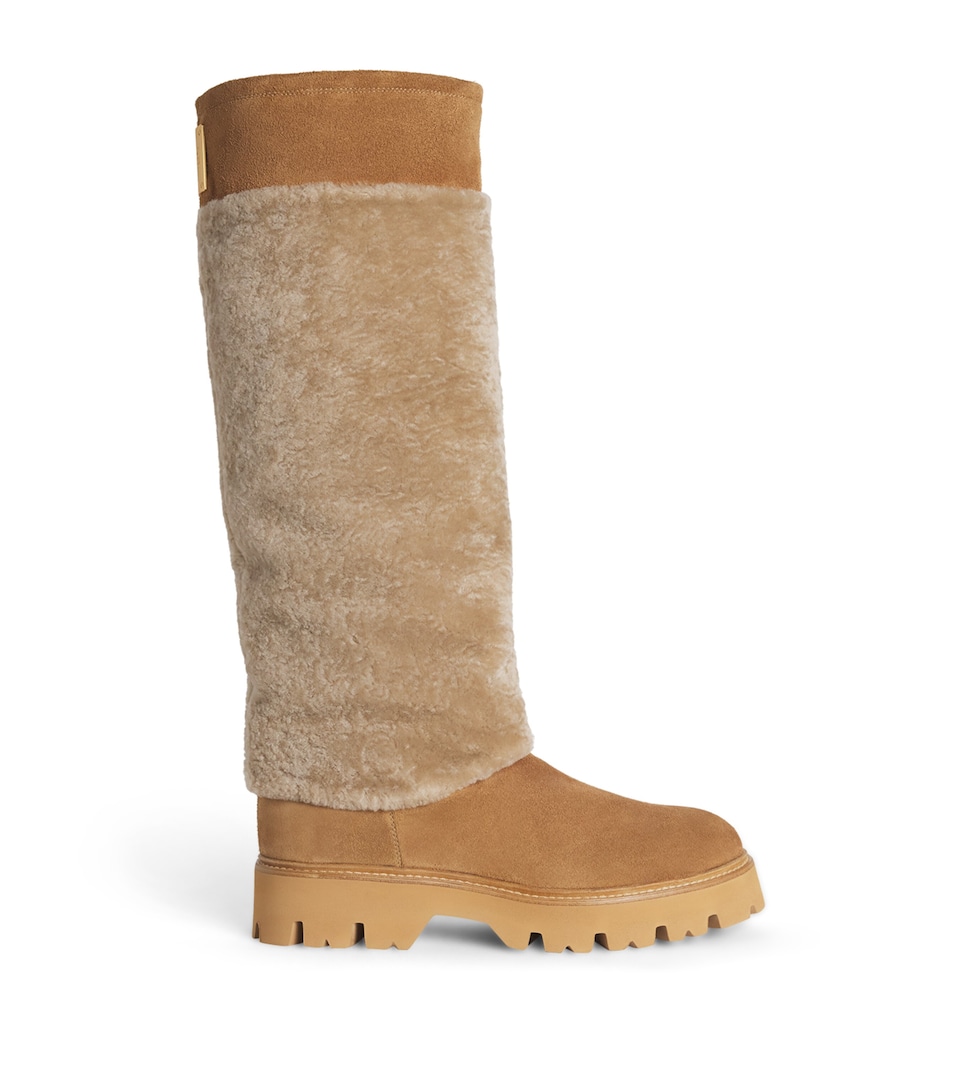 Sheepskin Knee-High Boots