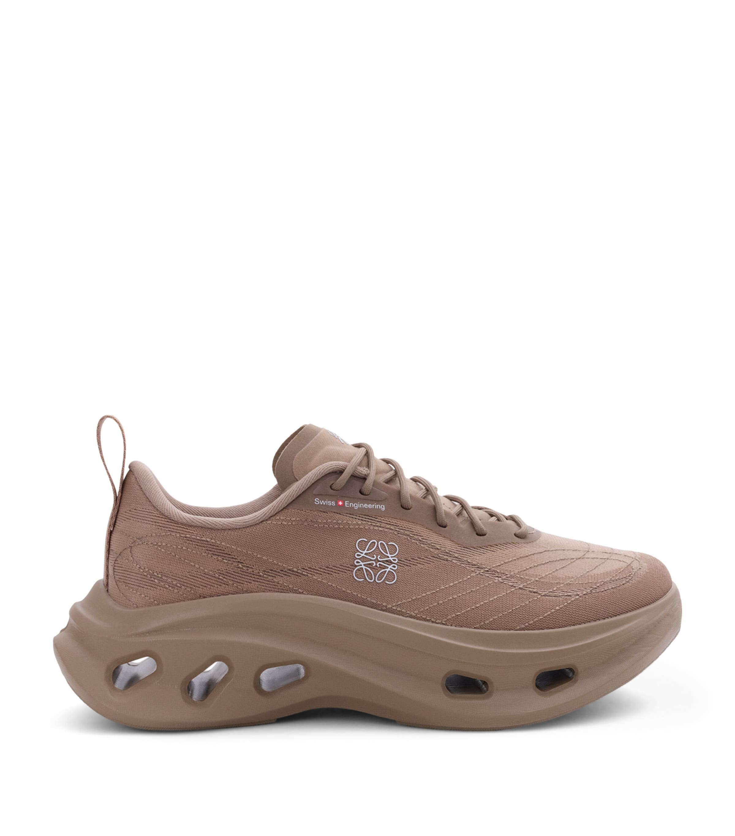 LOEWE Womens x On Cloudtilt Cosmic Sneakers Dark Sand