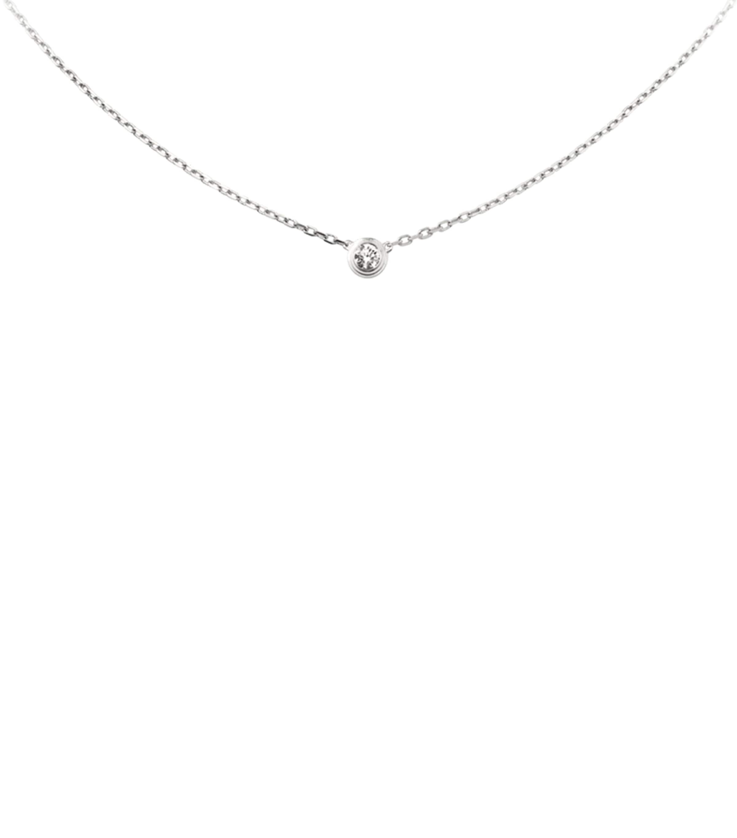 Large White Gold and Diamond Cartier d'Amour Necklace