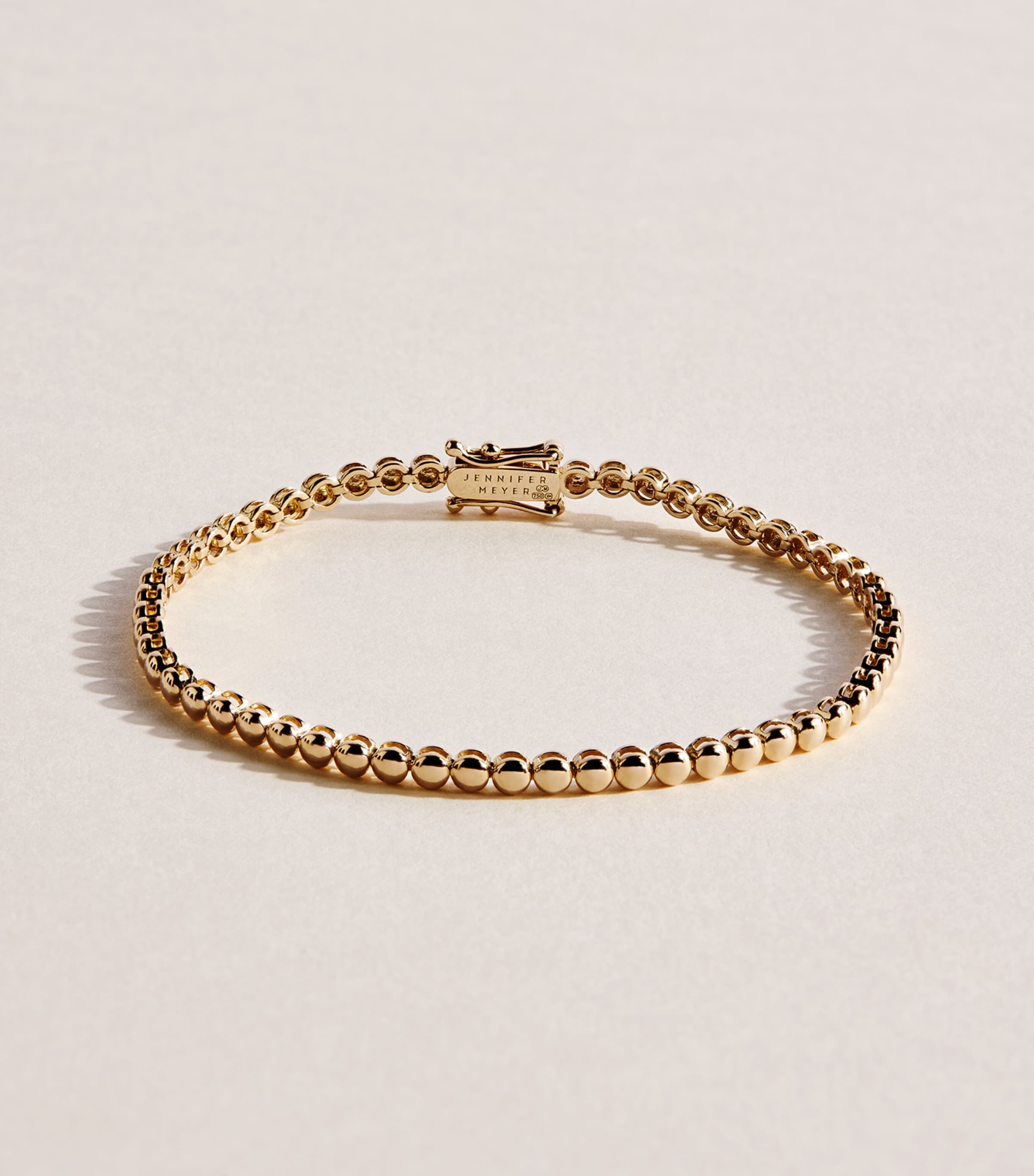 Jennifer Meyer Mini Yellow Gold Tennis Bracelet Yellow Gold
