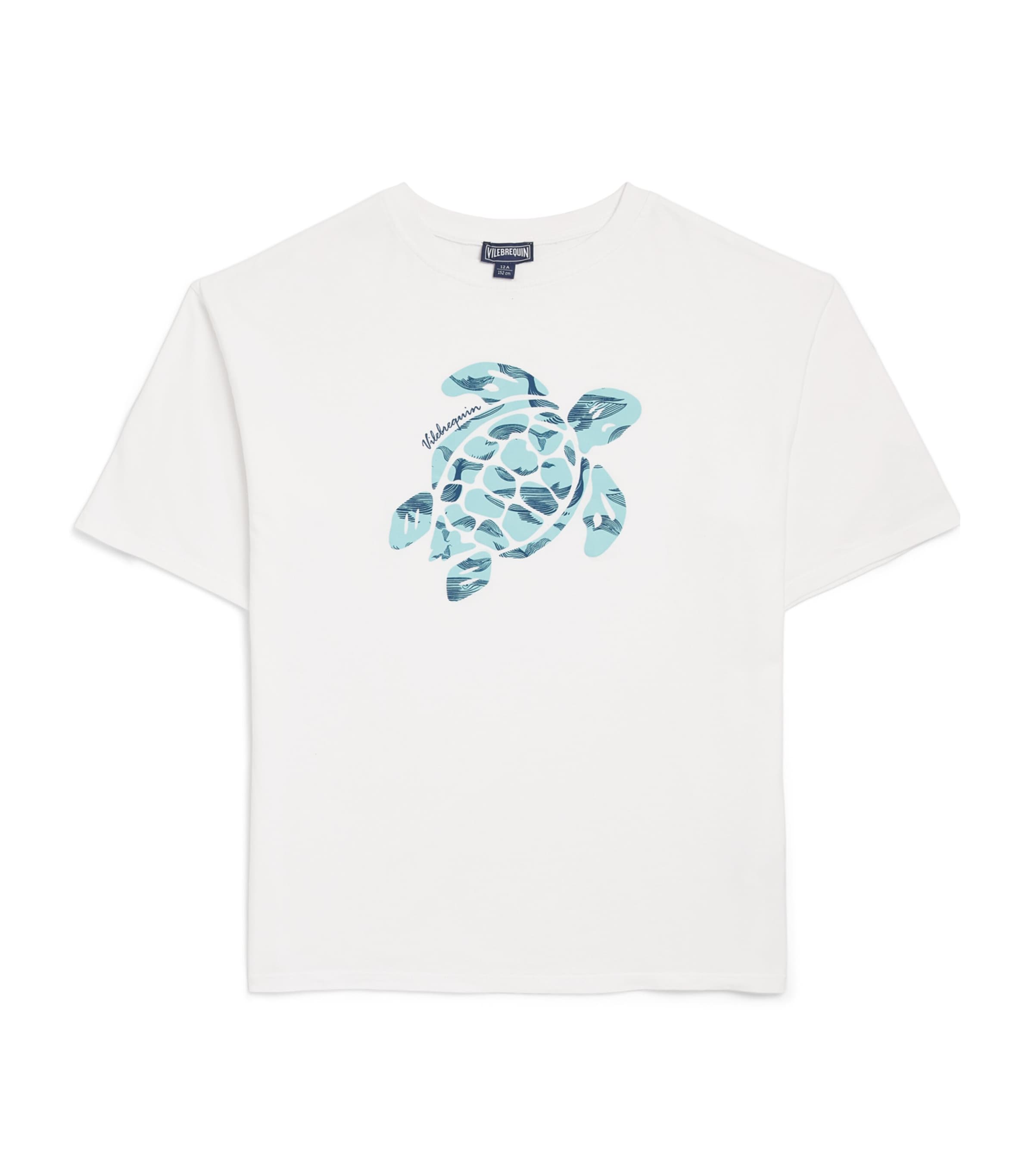 Cotton Oversized Turtle Logo T-Shirt (2-14 Years)