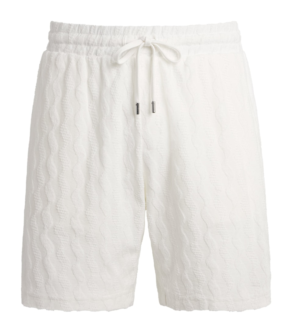 Frescobol Carioca Mens Terry Cotton Augusto Shorts Cream