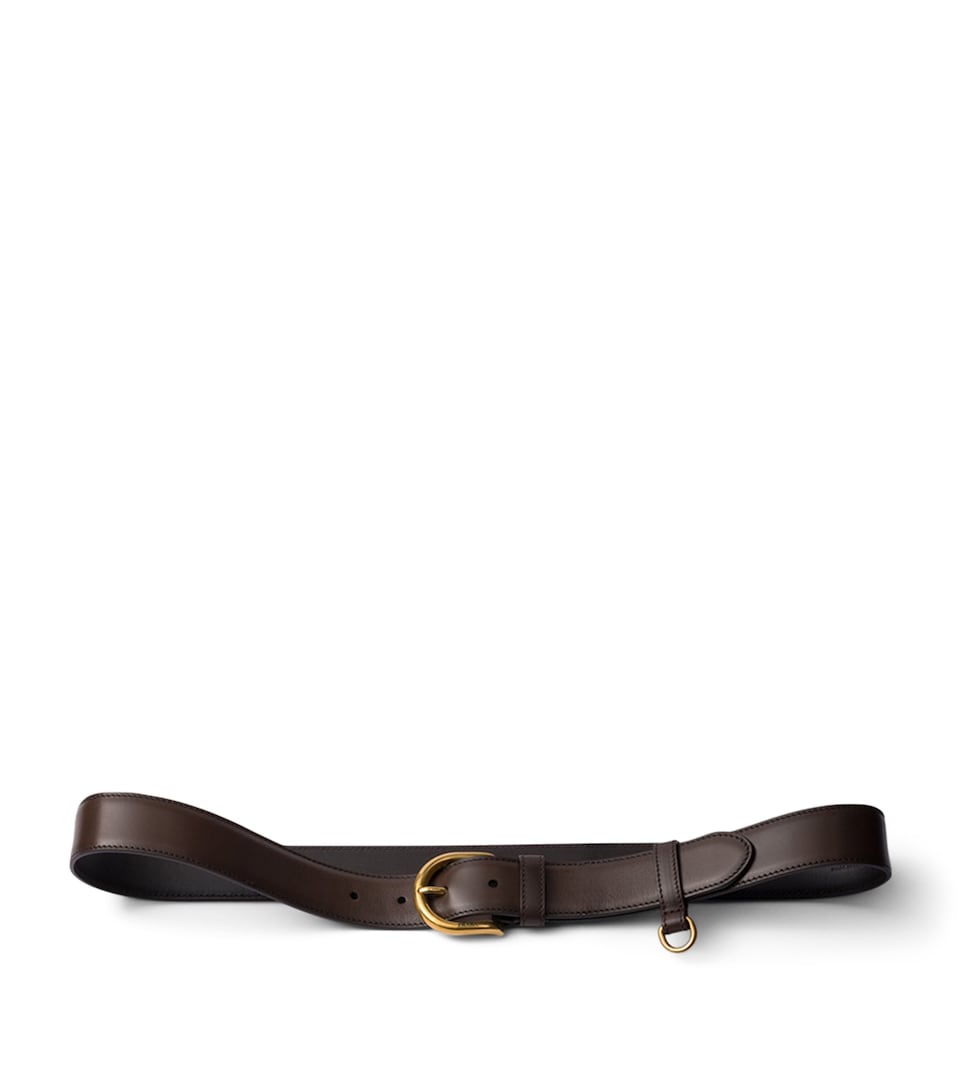 Prada Leather Belt Brown