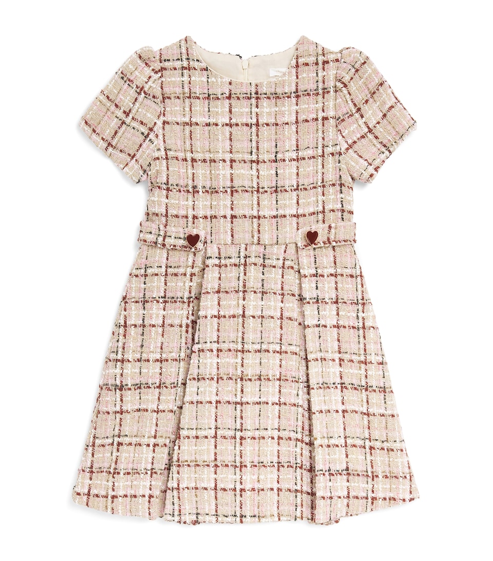 Patachou Tweed Check Dress (2-14 Years)