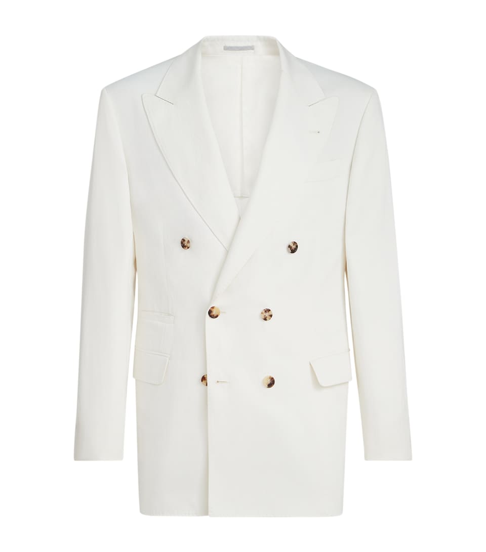 Délavé Silk and Linen Twill Blazer