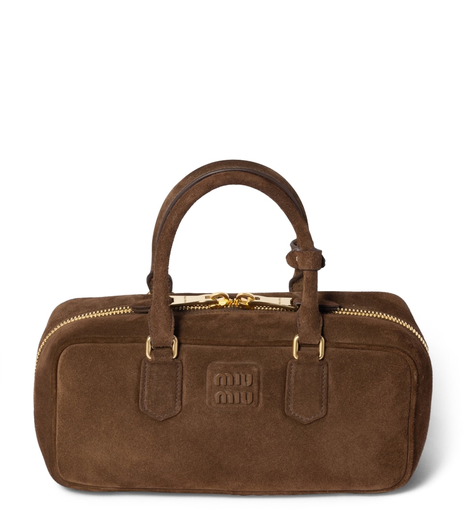 Miu Miu Suede Arcadie Top-Handle Bag