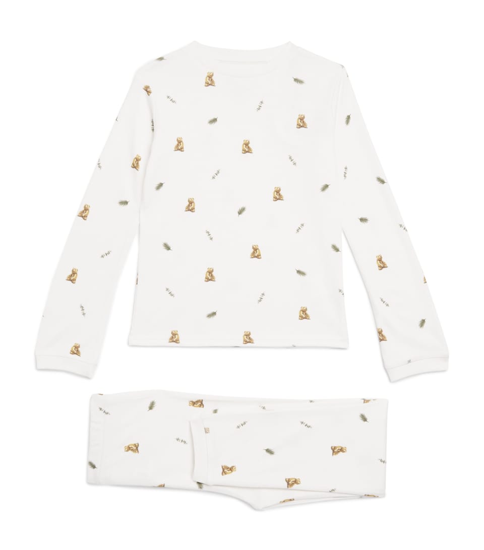 Rosa & Blue Brown Bear Pyjama Set (9-10 Years) Brown Bear