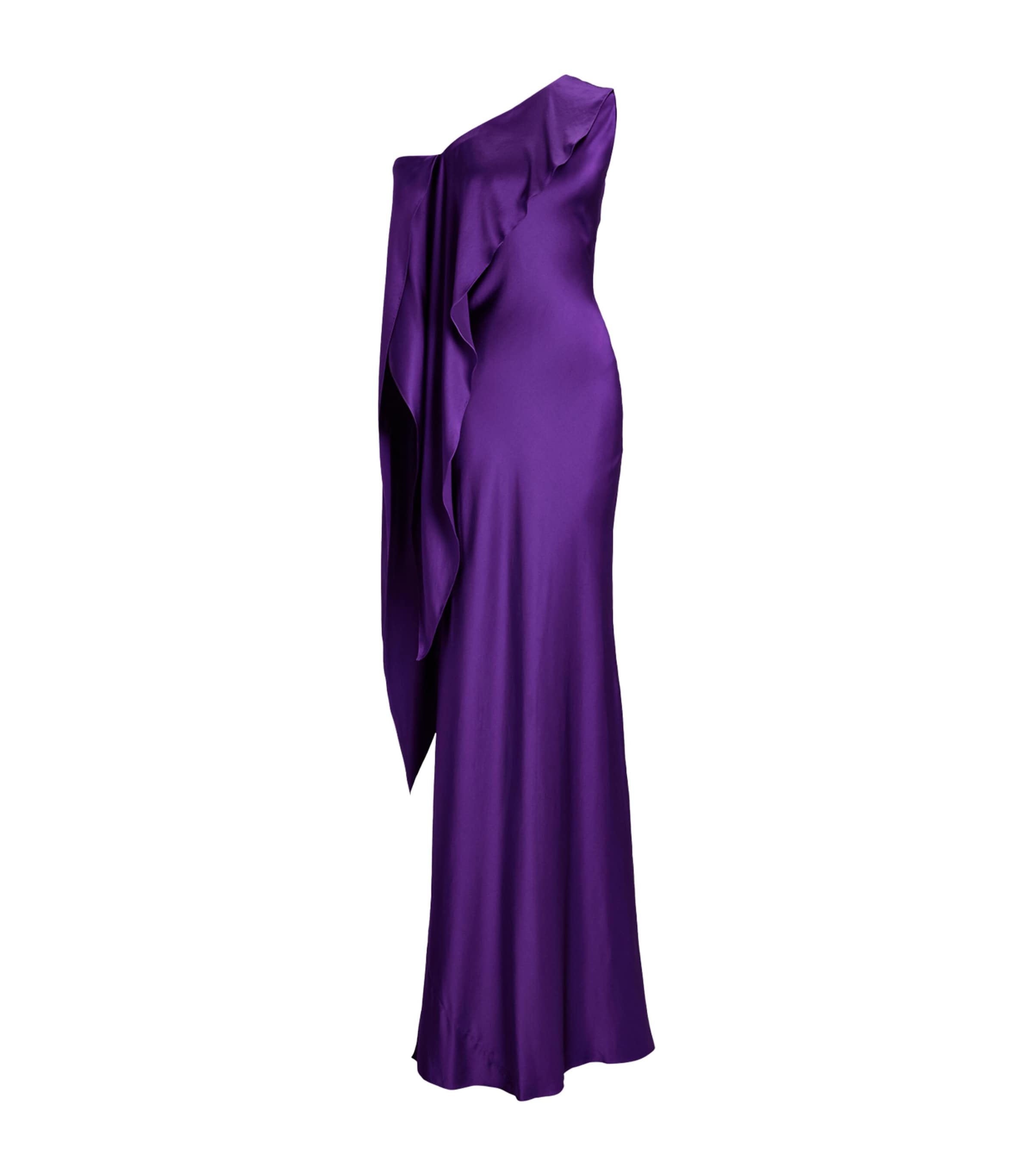 Stretch-Silk Charmeuse Lizzie Maxi Dress