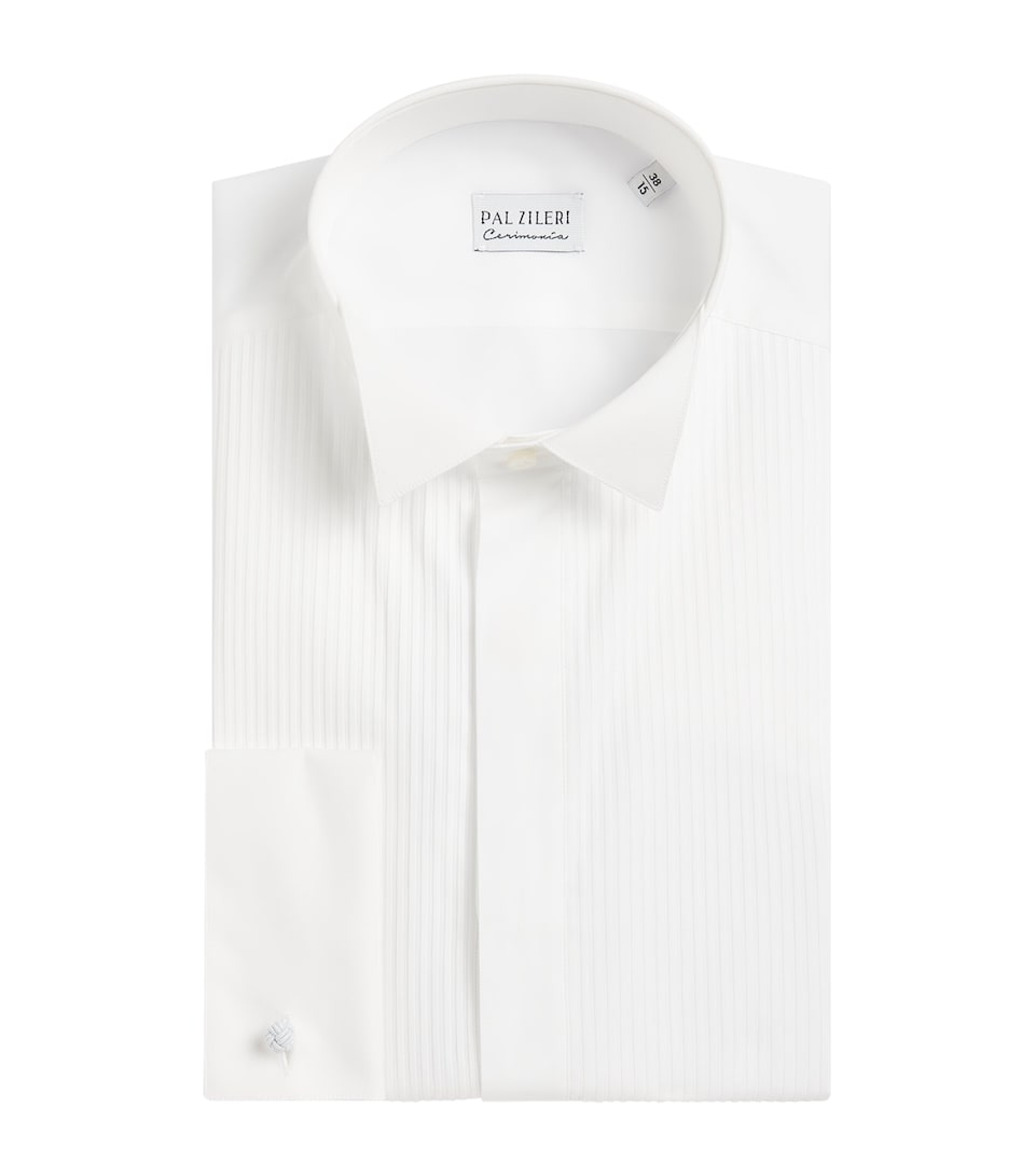 Cotton Hidden-Button Shirt