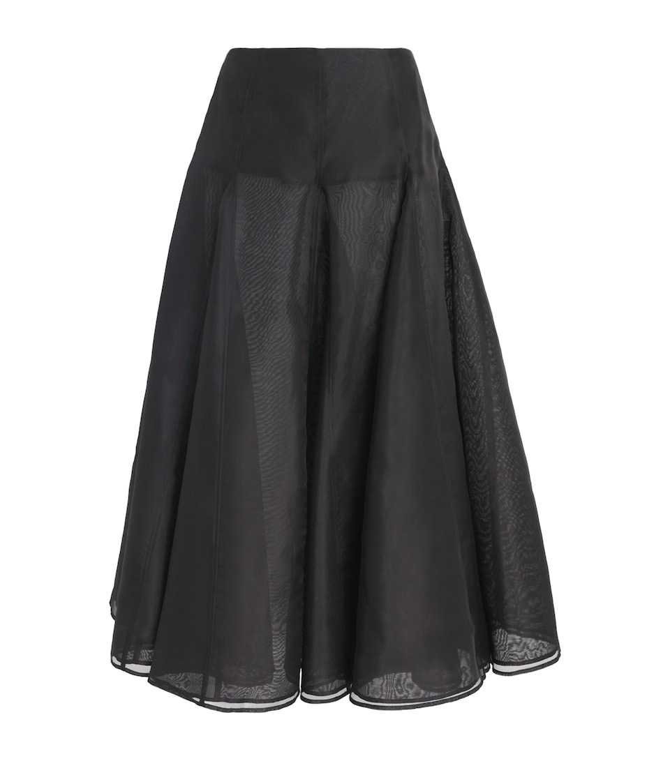 Herskind Womens Greta Silk Skirt Black