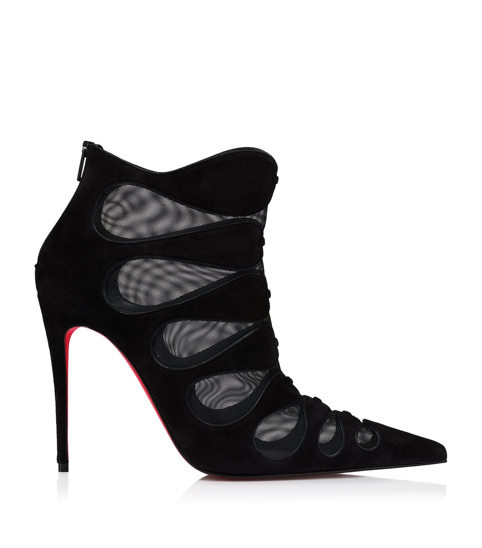 Circus Max Suede-Mesh Ankle Boots 100
