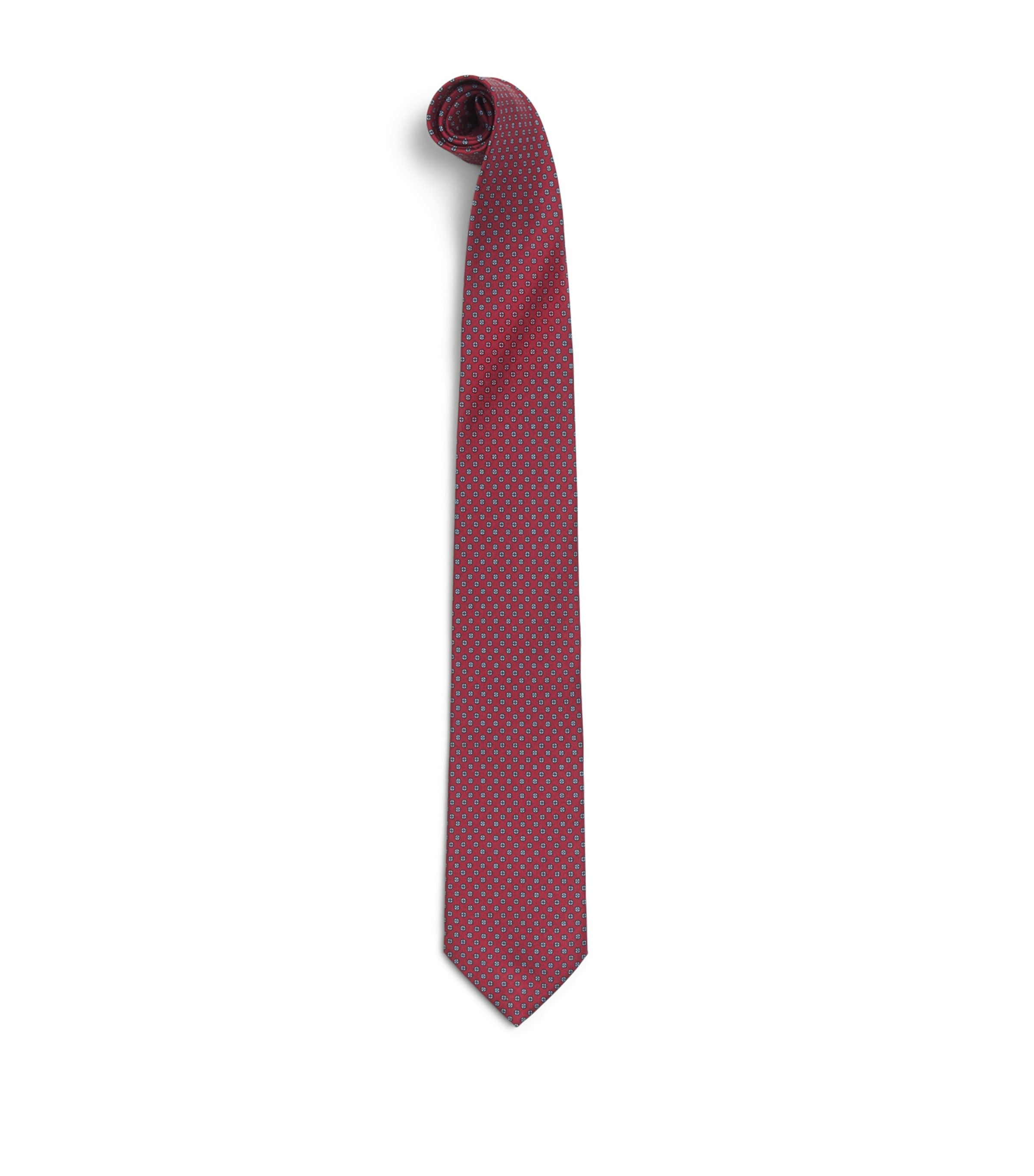 E. Marinella Silk Printed Tie Red