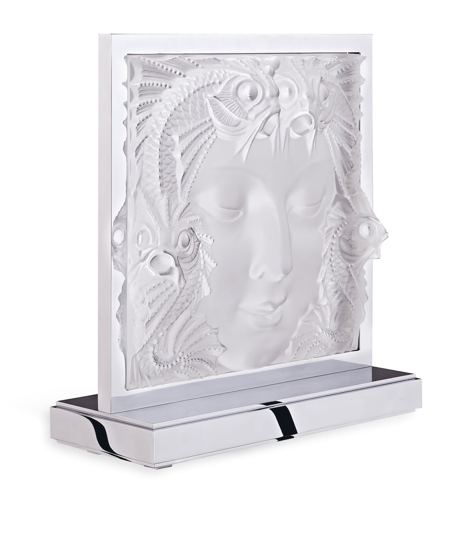 Lalique Crystal Masque de Femme Lamp Incolore