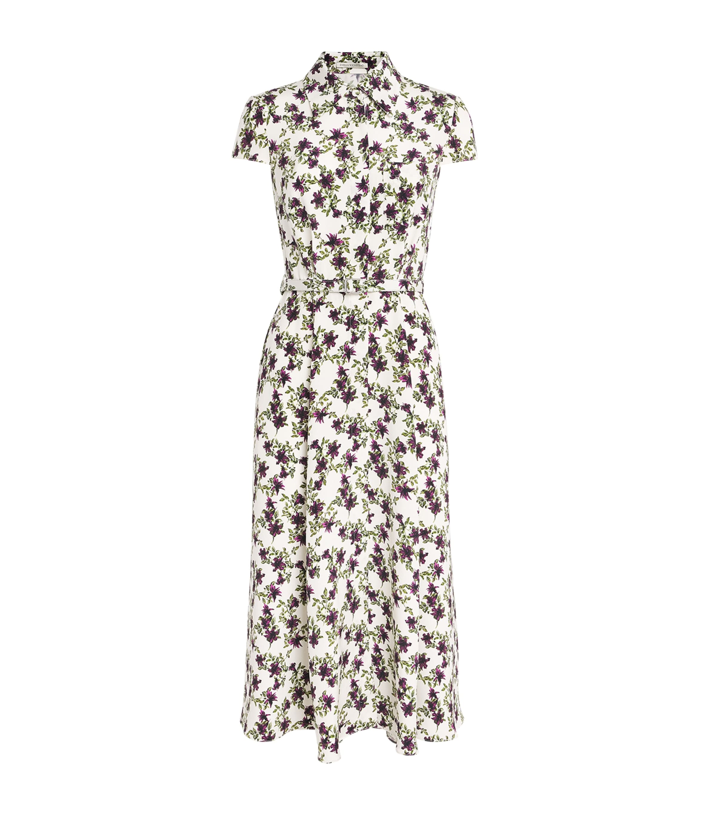 Silk Floral Isabeli Midi Dress