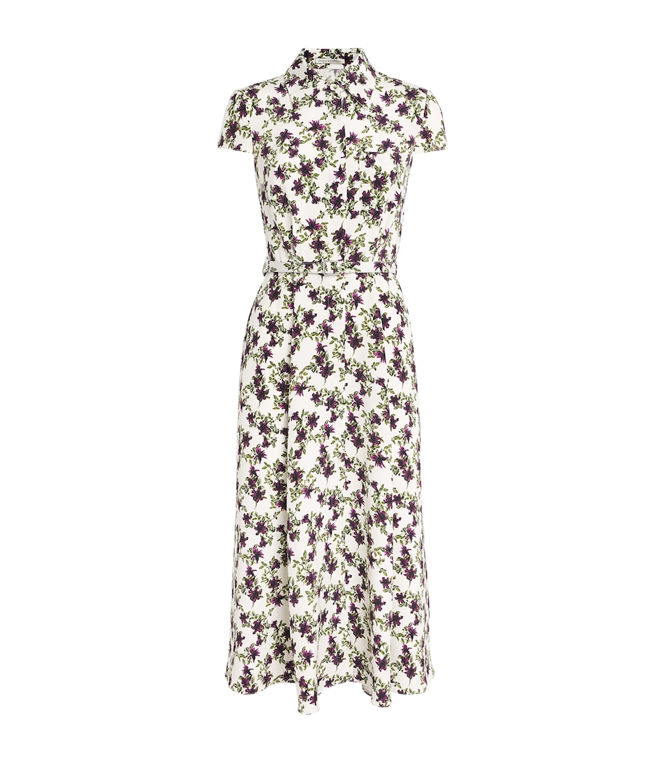 Silk Floral Isabeli Midi Dress