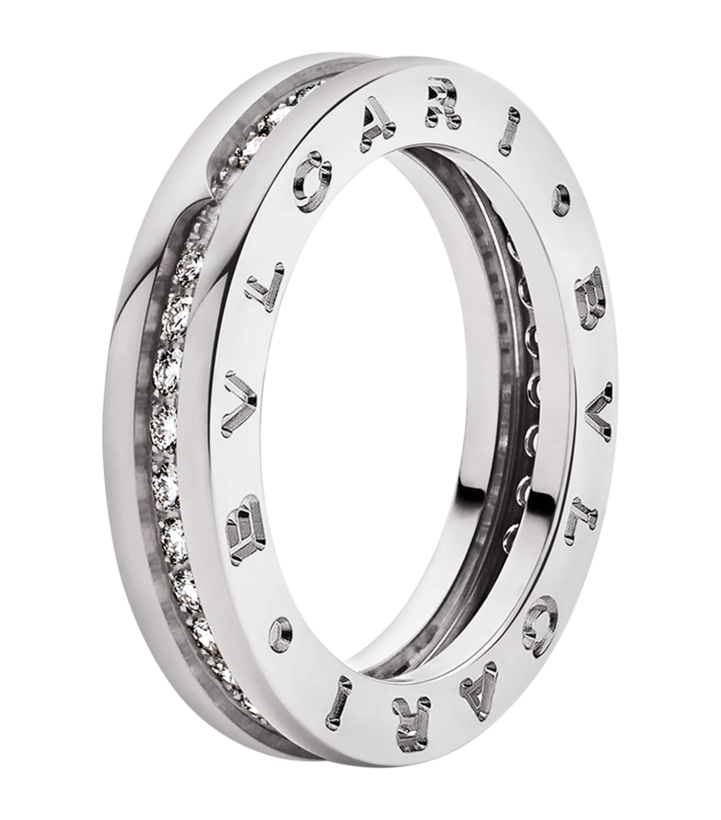 White Gold and Diamond B.zero1 One-Band Ring