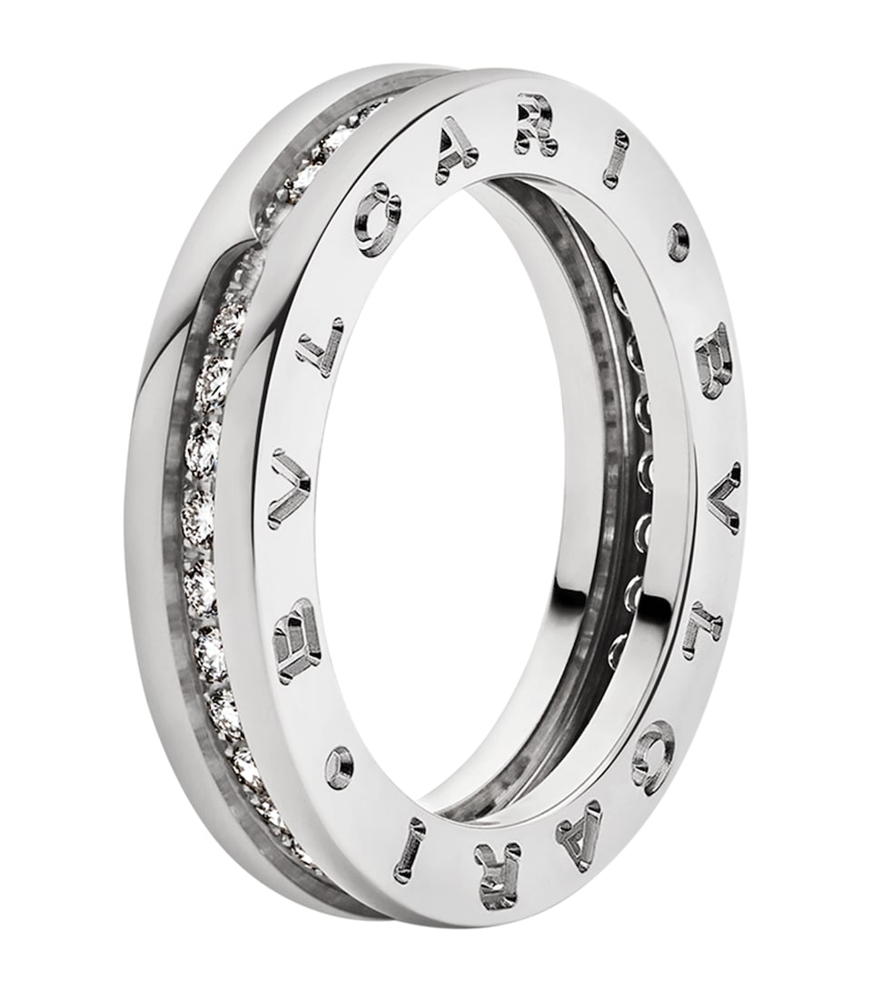 White Gold and Diamond B.zero1 One-Band Ring